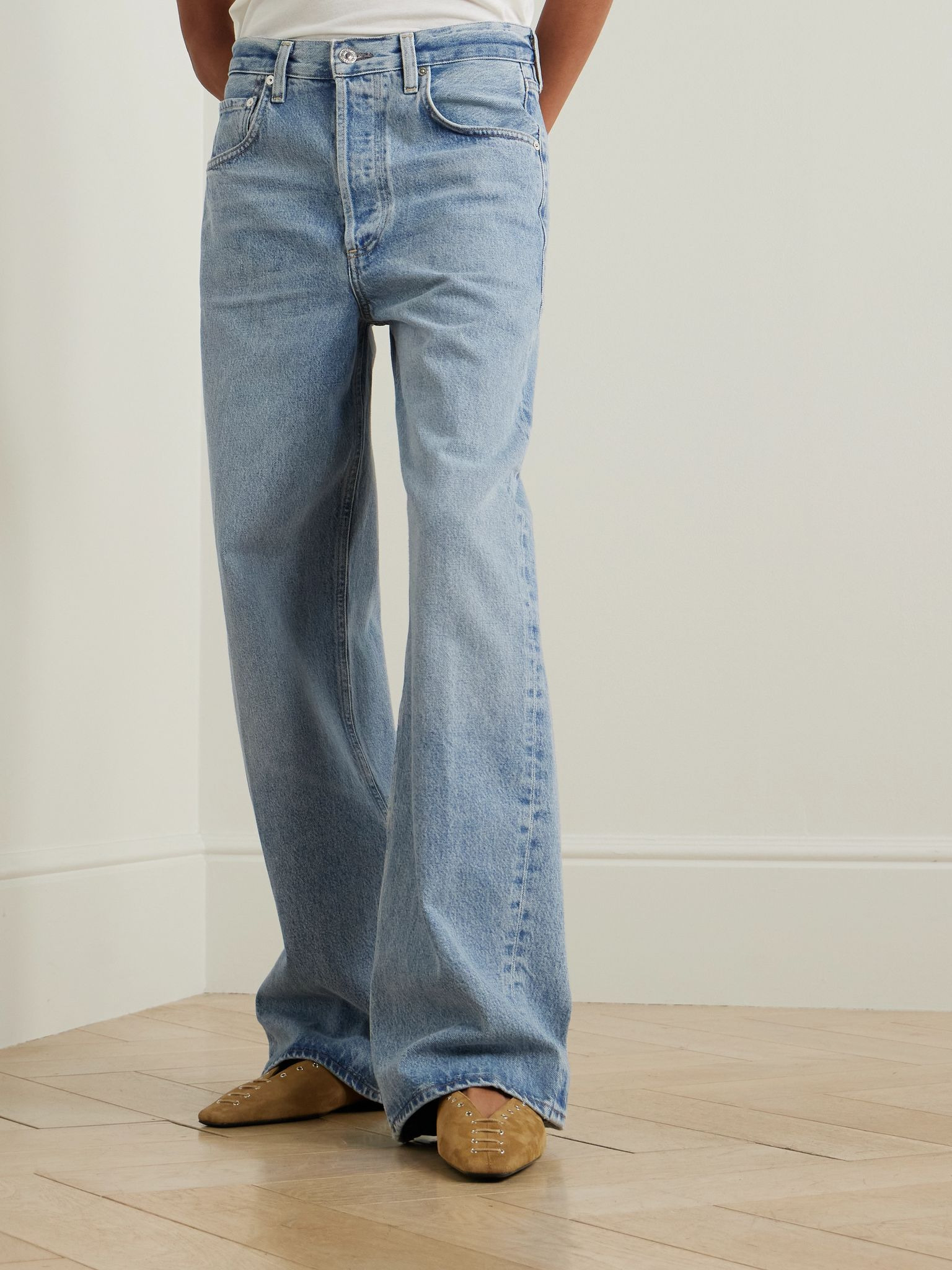 Ayla Baggy high-rise wide-leg jeans Light denim - 3