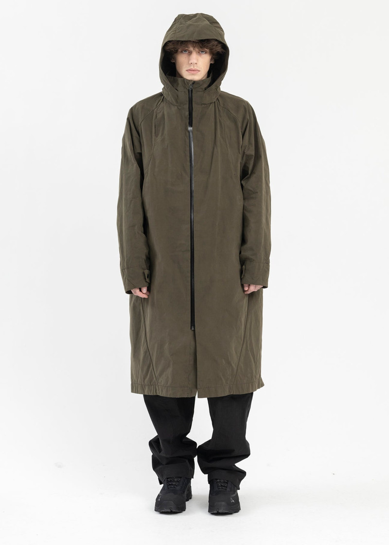 KHAKI REVERSIBLE HOODED PARKA 1