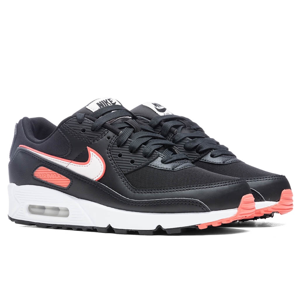 NIKE WOMEN'S AIR MAX 90 - BLACK/LIGHT SOFT PINK - 2