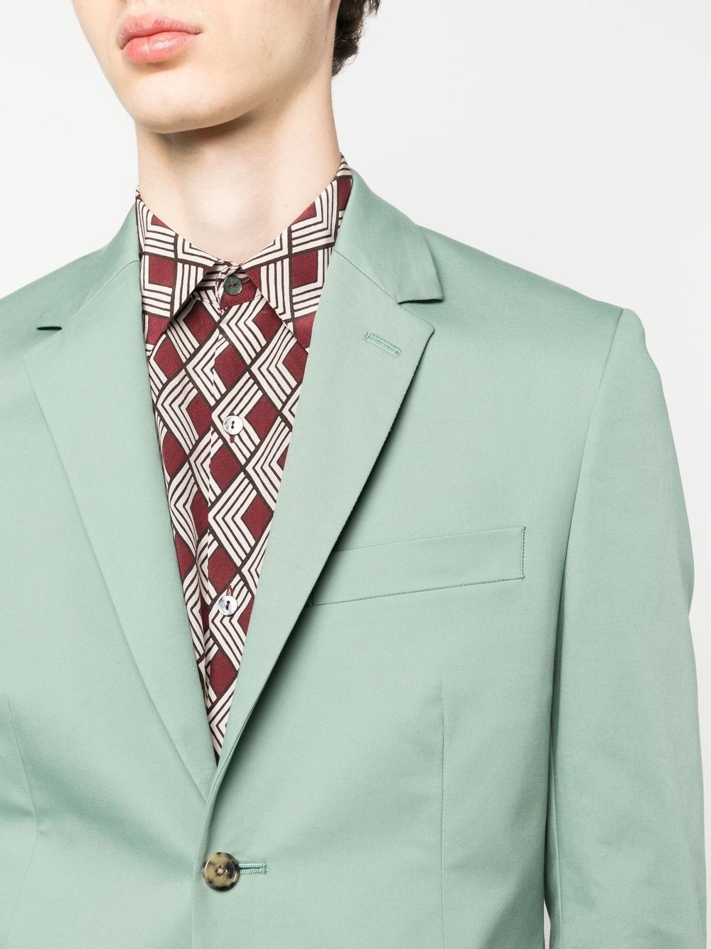 tailored single-breasted blazer - 5