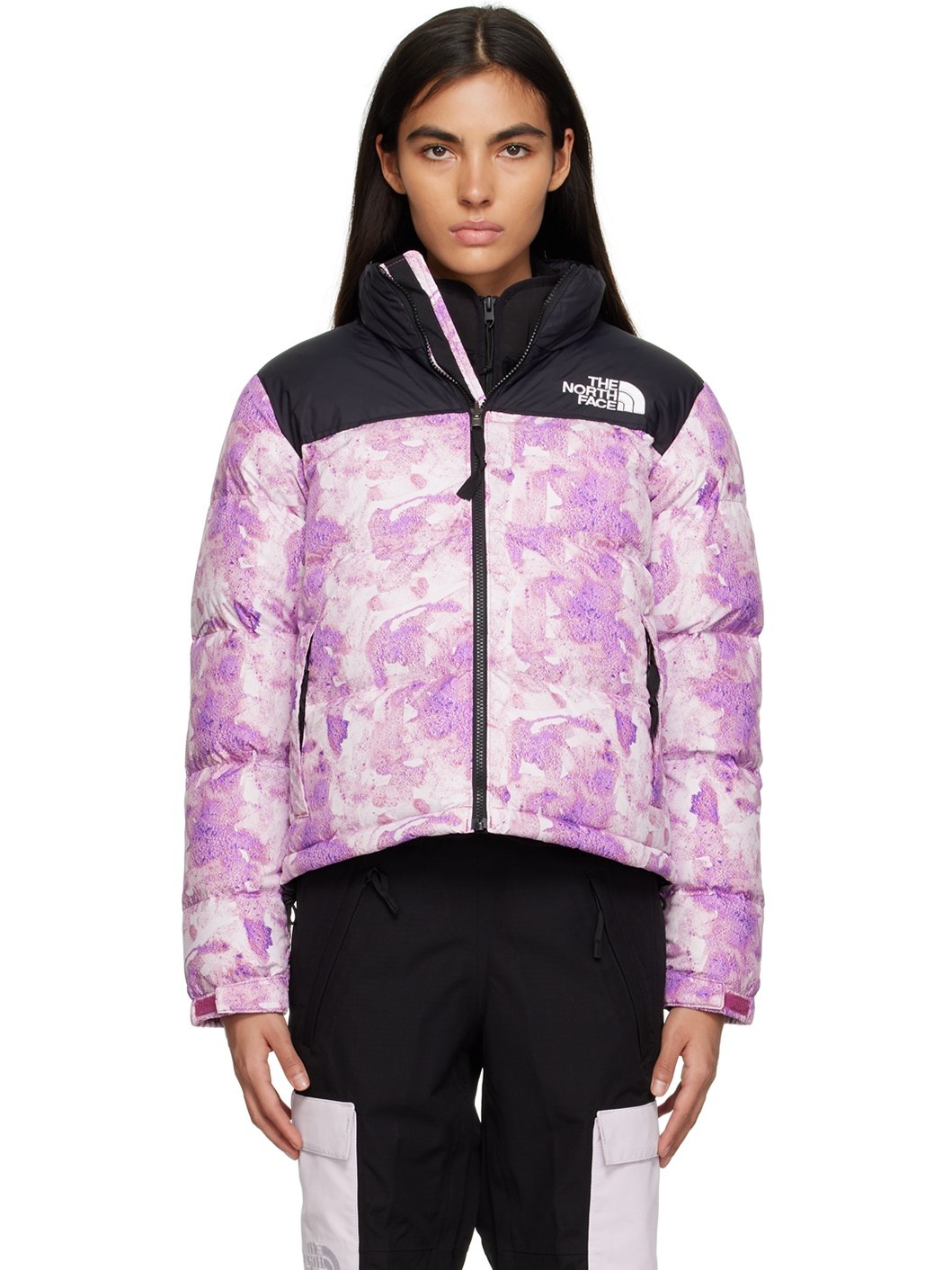 Purple 1996 Retro Nuptse Packable Down Jacket - 1