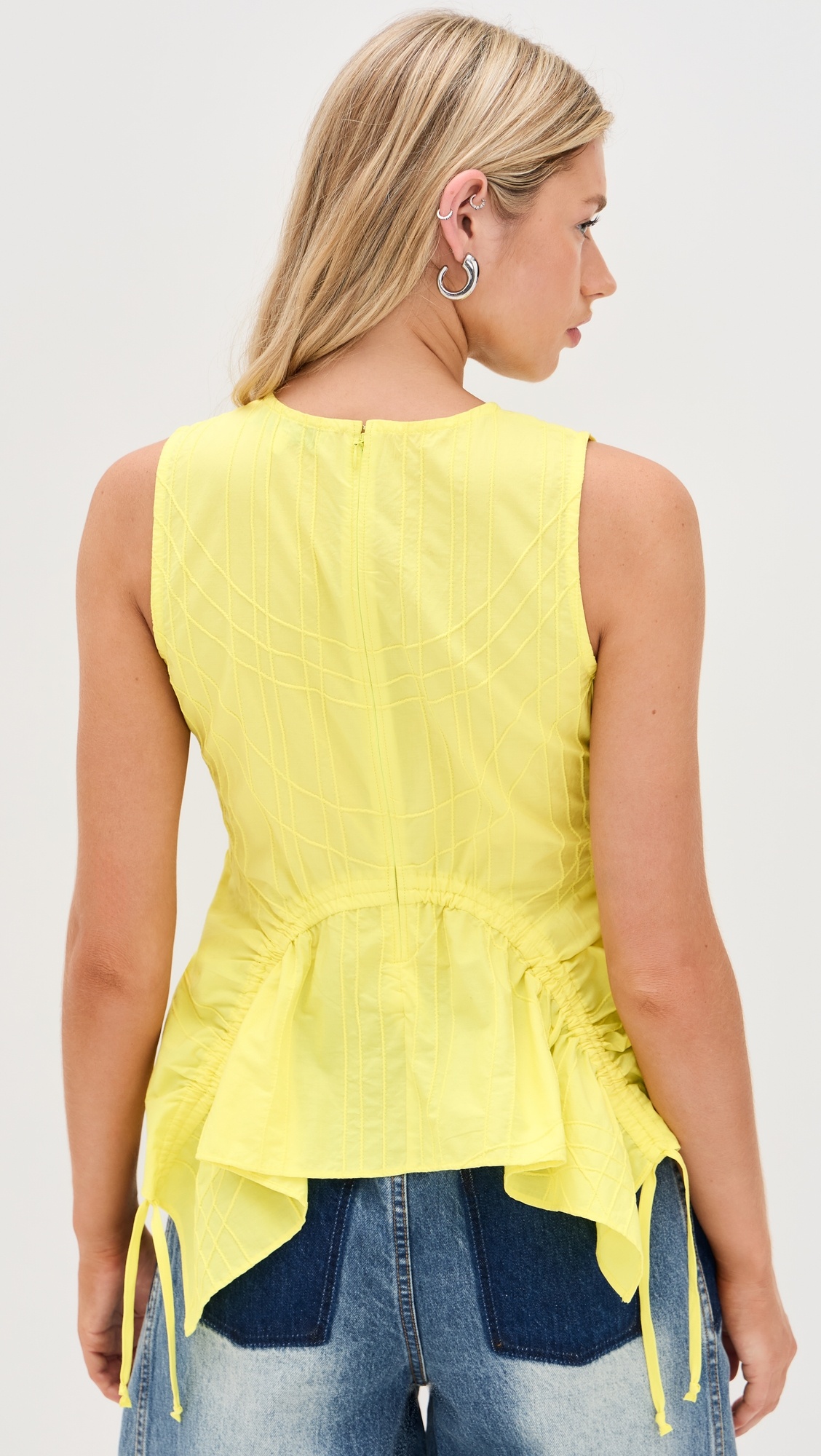 Camden Cotton Poplin Tank Top - 2