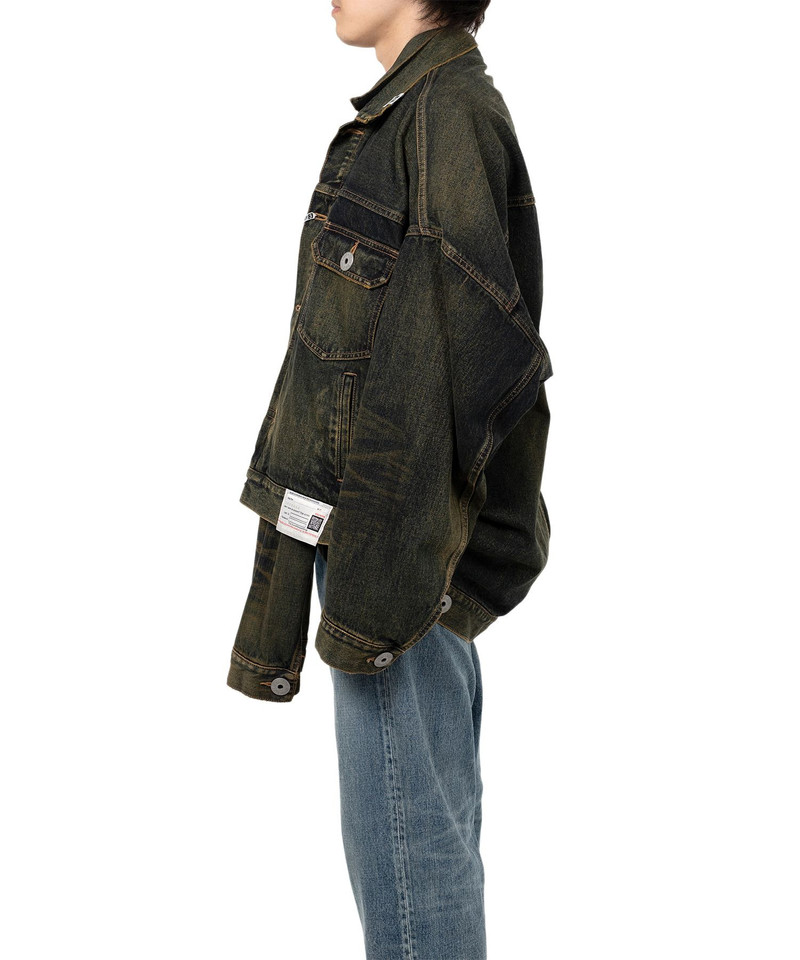 Front Layered Denim Jacket 13