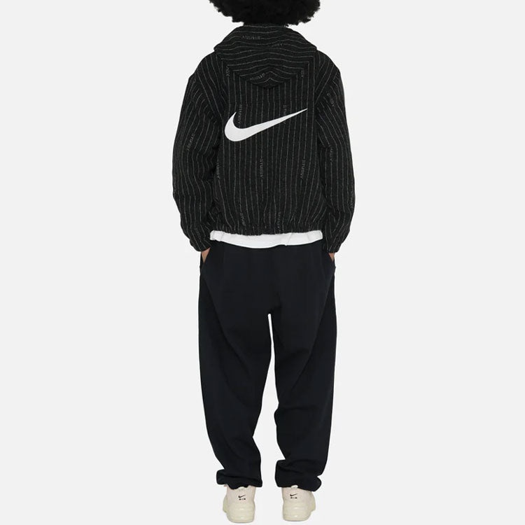 Nike x Stssy Striped Wool Jacket (Asia Sizing) 'Black' DR4413-010 - 5