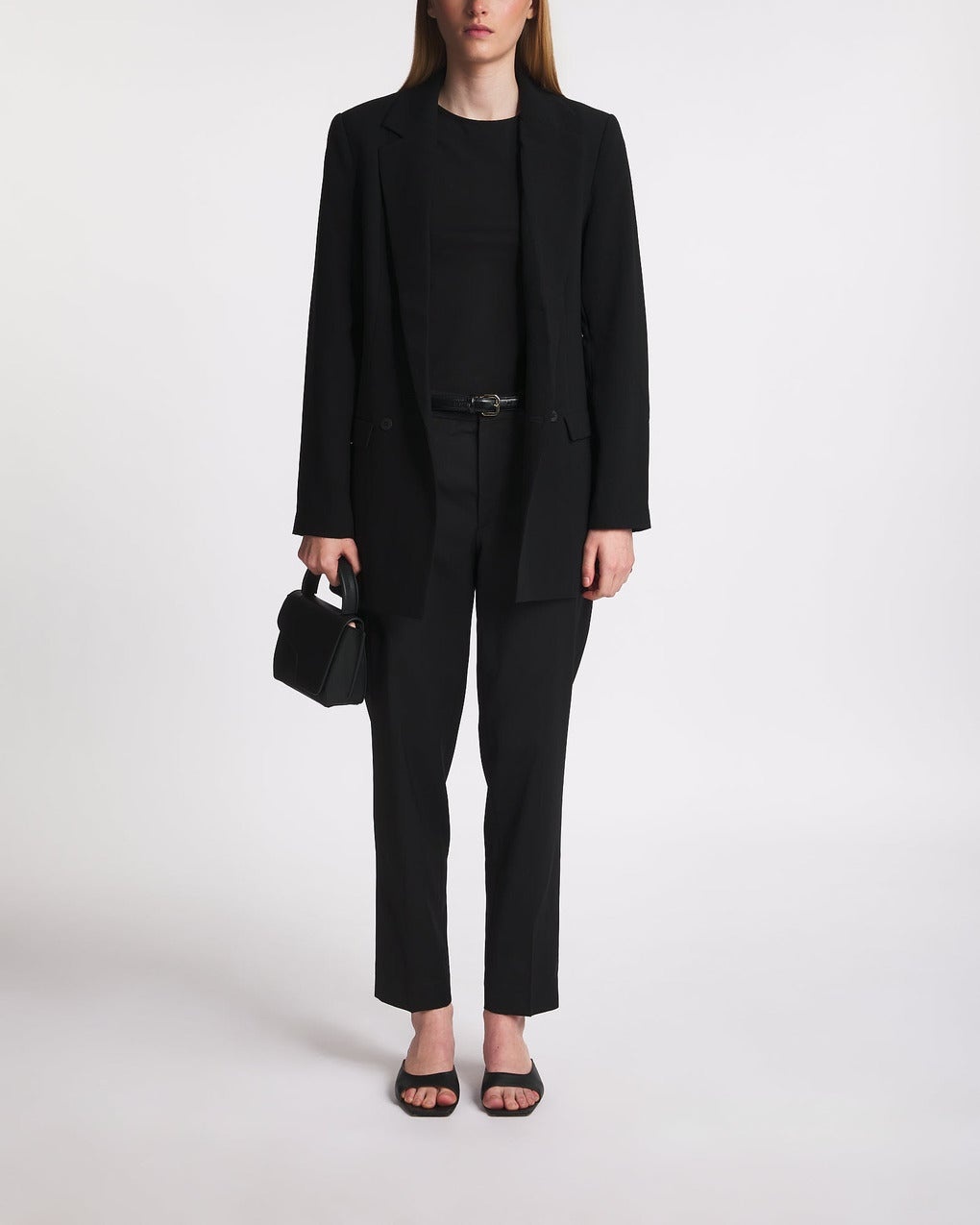 Trousers Emma Cropped Wool Black - 3