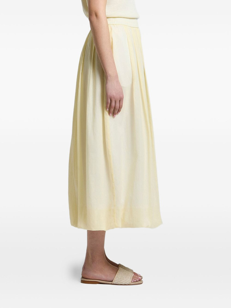 midi pleated elasticated-waist skirt 1