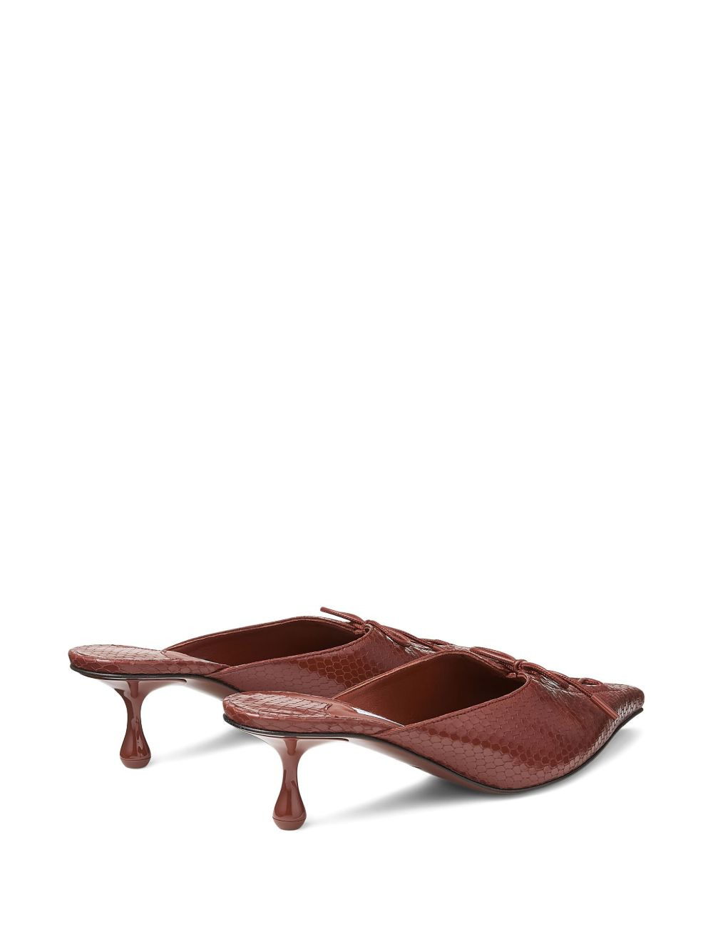 50mm Scarlett lace-up pointed-toe mules - 5