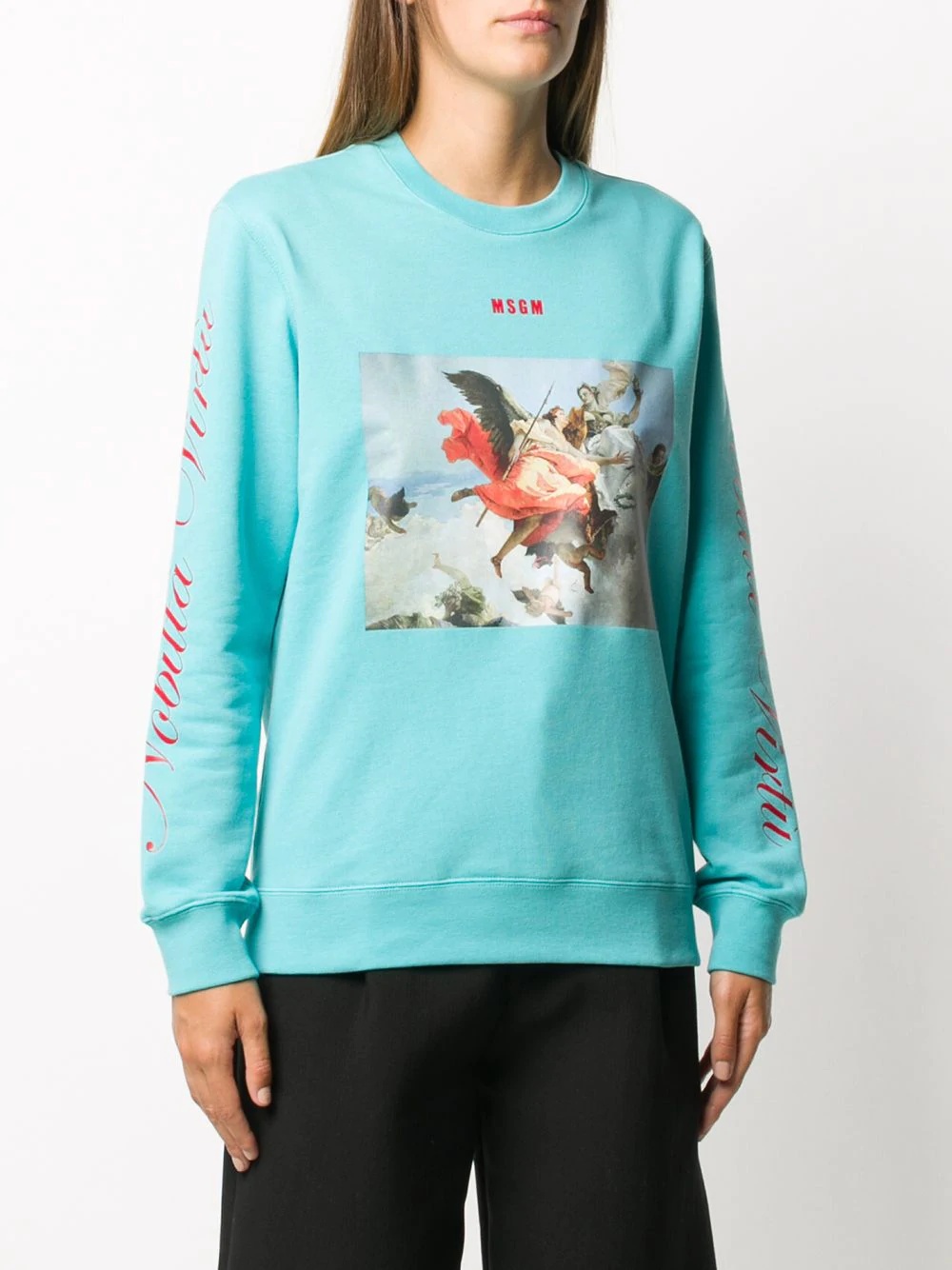 painting-print cotton sweatshirt - 3