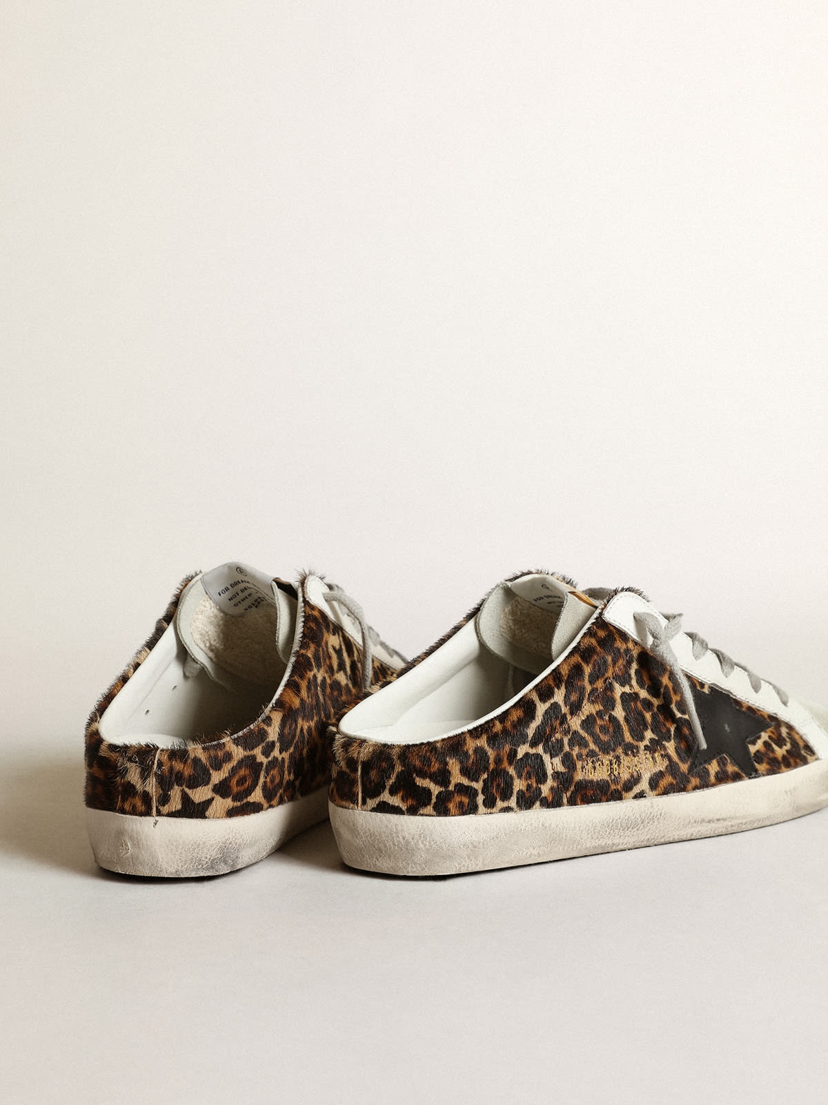 Women's Super-Star in leopard print leather