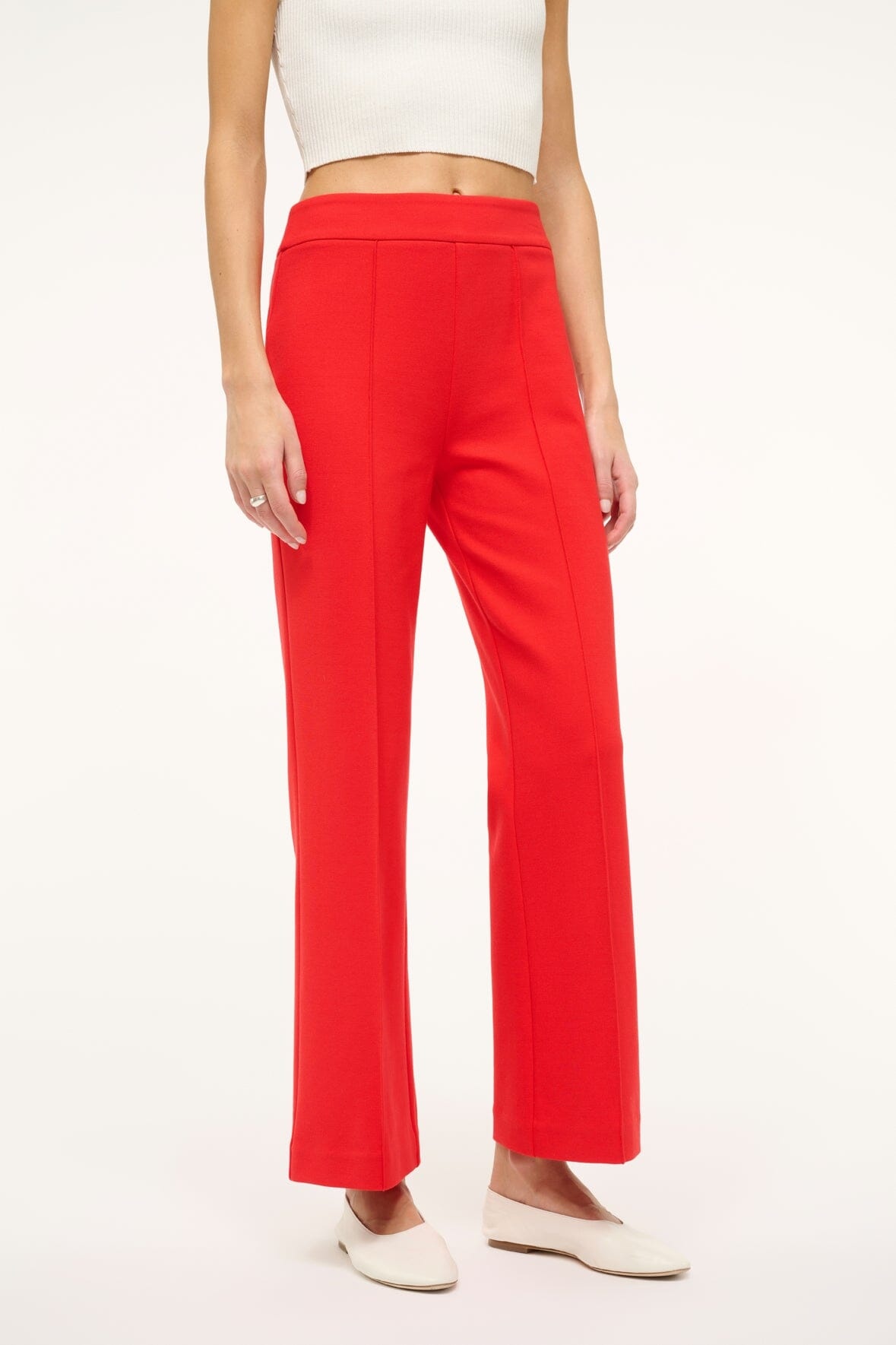 STAUD KNACK PANT RED ROSE - 2