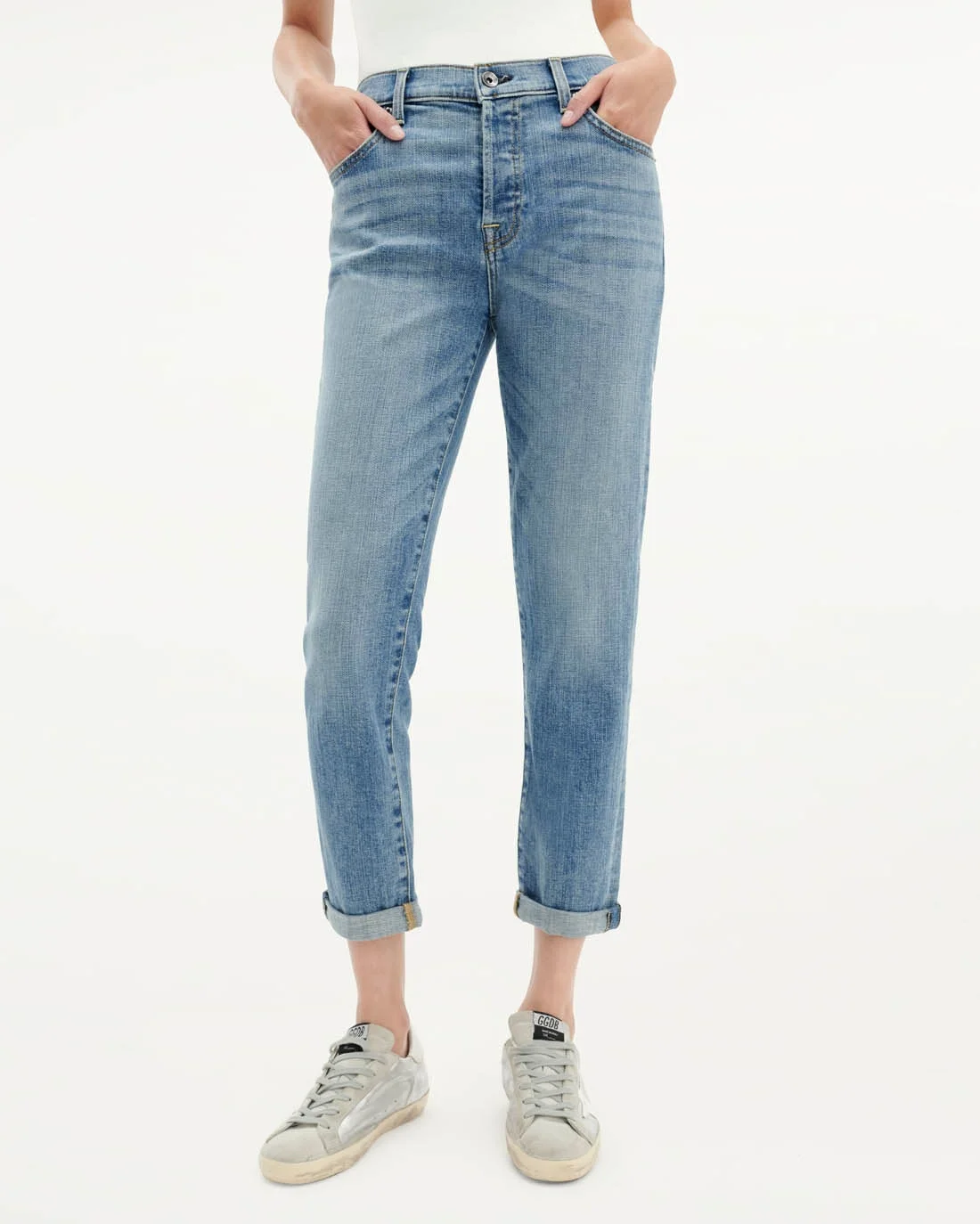 Midrise Crop Jeans - 1