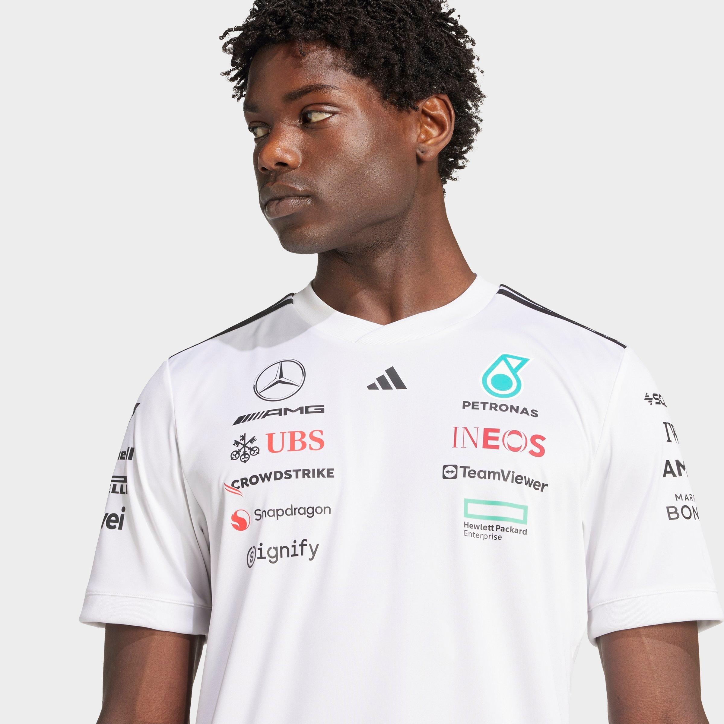 MEN'S ADIDAS X MERCEDES AMG PETRONAS FORMULA ONE TEAM DRIVER JERSEY - 5