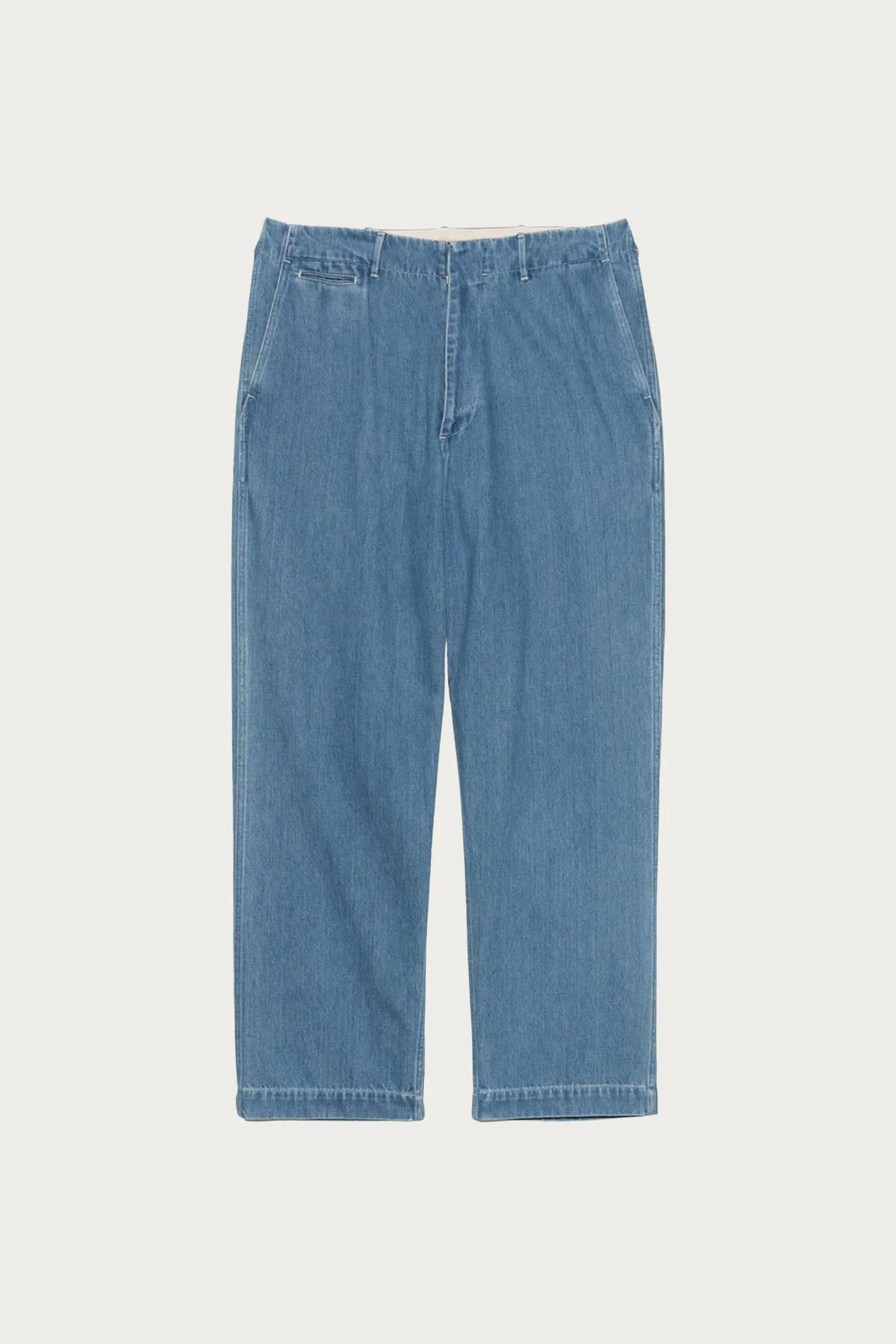 Wide Denim Pants - Light Indigo - 1