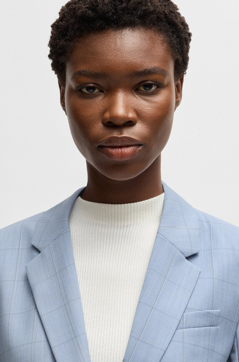 SLIM-FIT BLAZER IN CHECKED WOOL 5