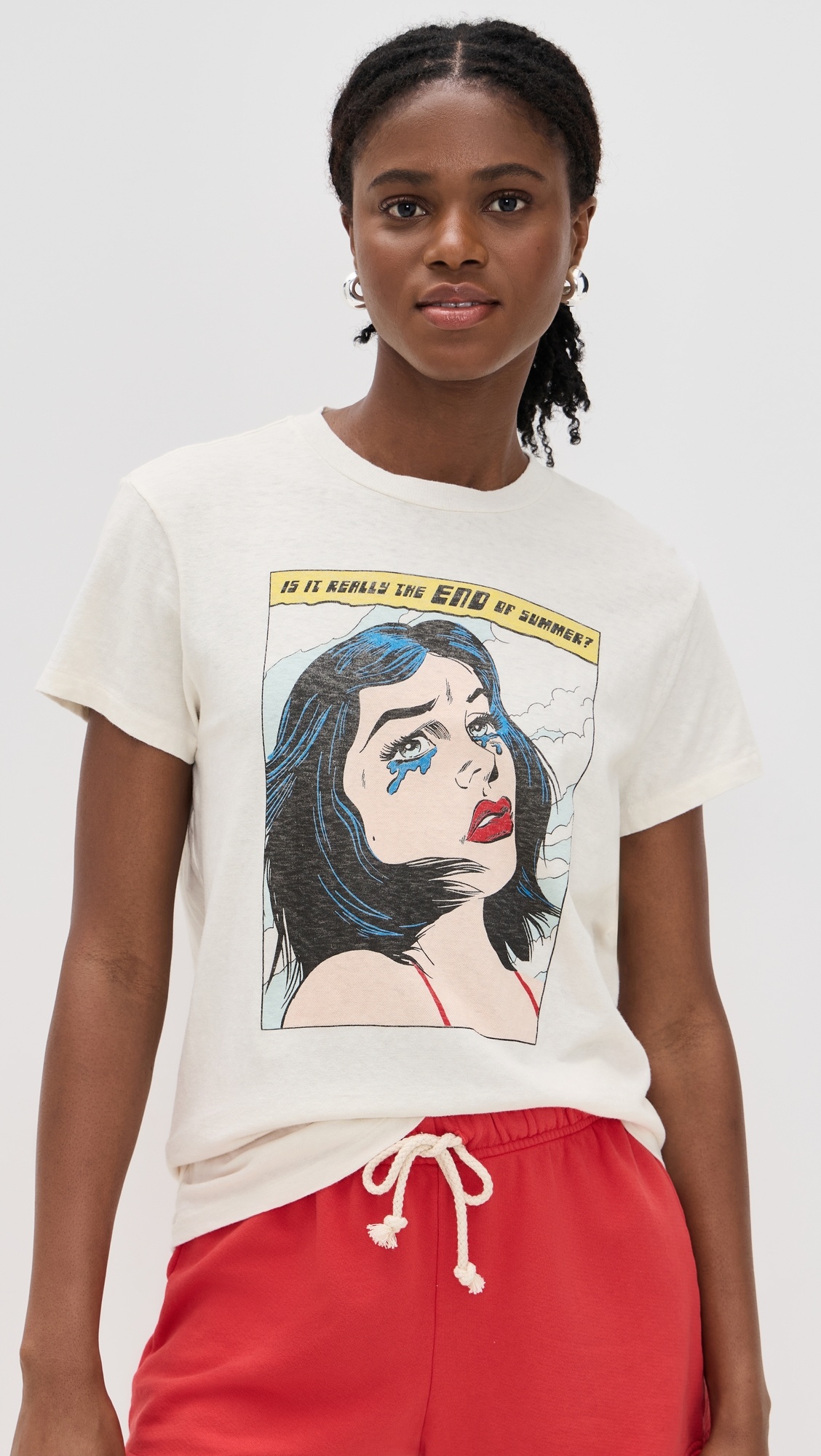 70s Summer Loose Tee - 1