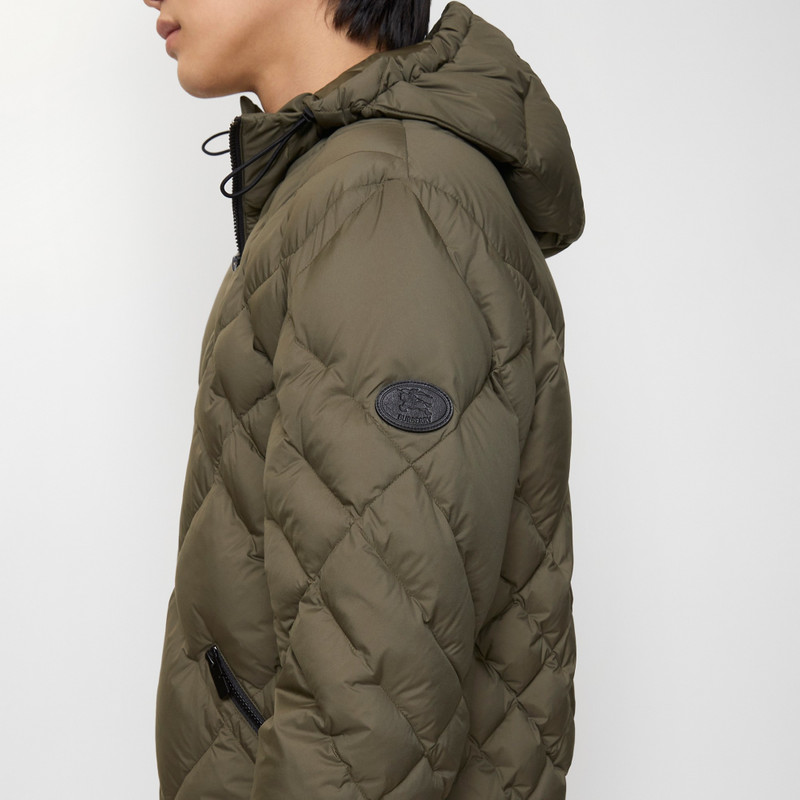 Check-stitch Nylon Doversgreen Puffer Jacket 4
