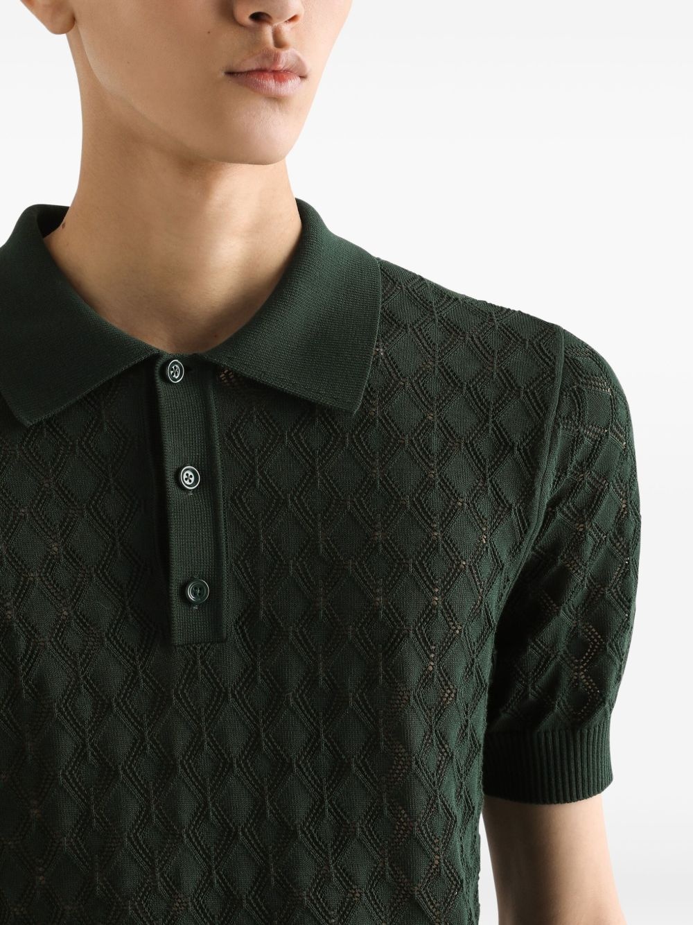 knitted polo shirt - 5