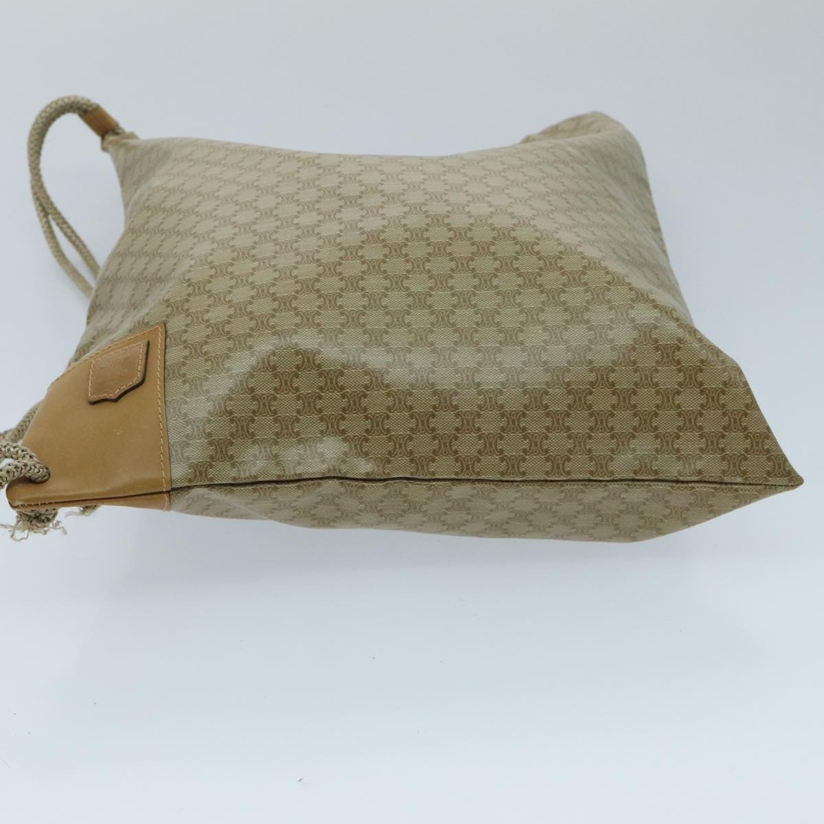 CELINE Macadam Canvas Shoulder Bag Coated Canvas Beige - 9