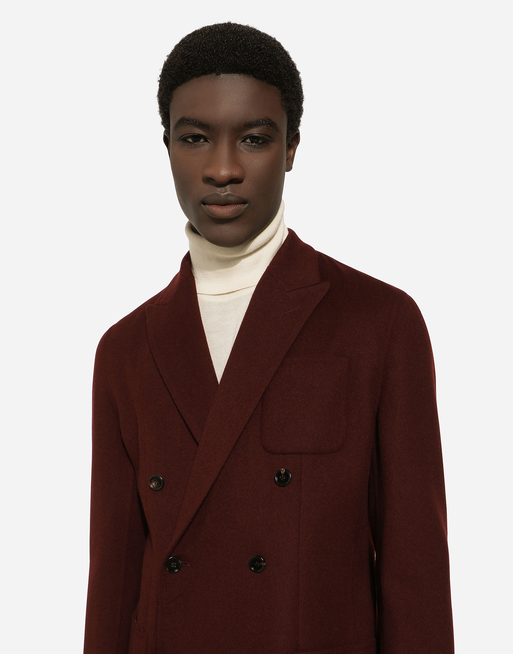 Double-breasted wool Portofino-fit jacket - 4