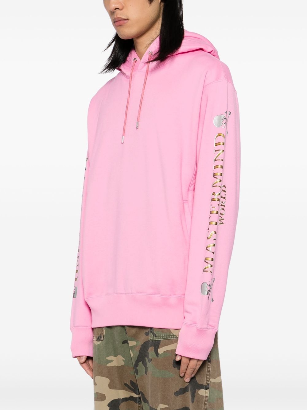 logo print hoodie - 3