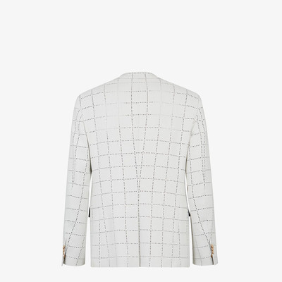 FENDI White wool blazer outlook