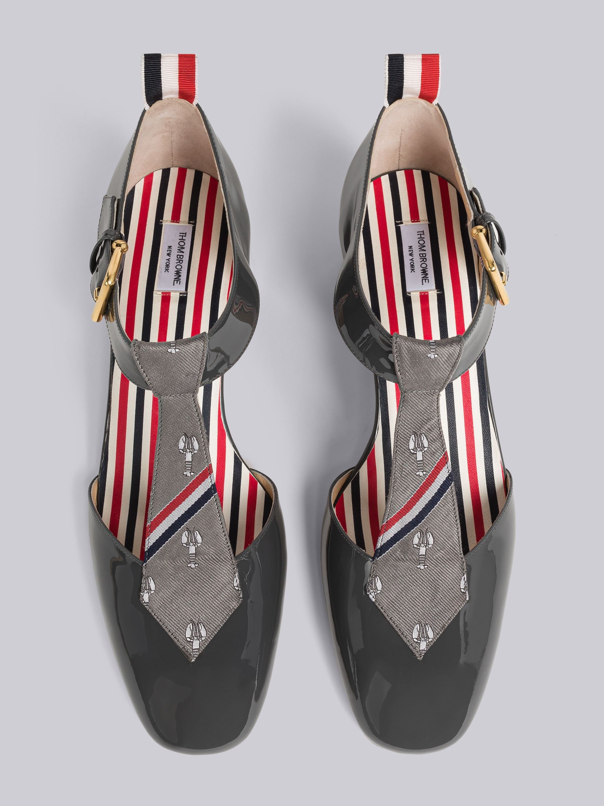 Soft Patent Leather Heeled Neck Tie Thom John - 4