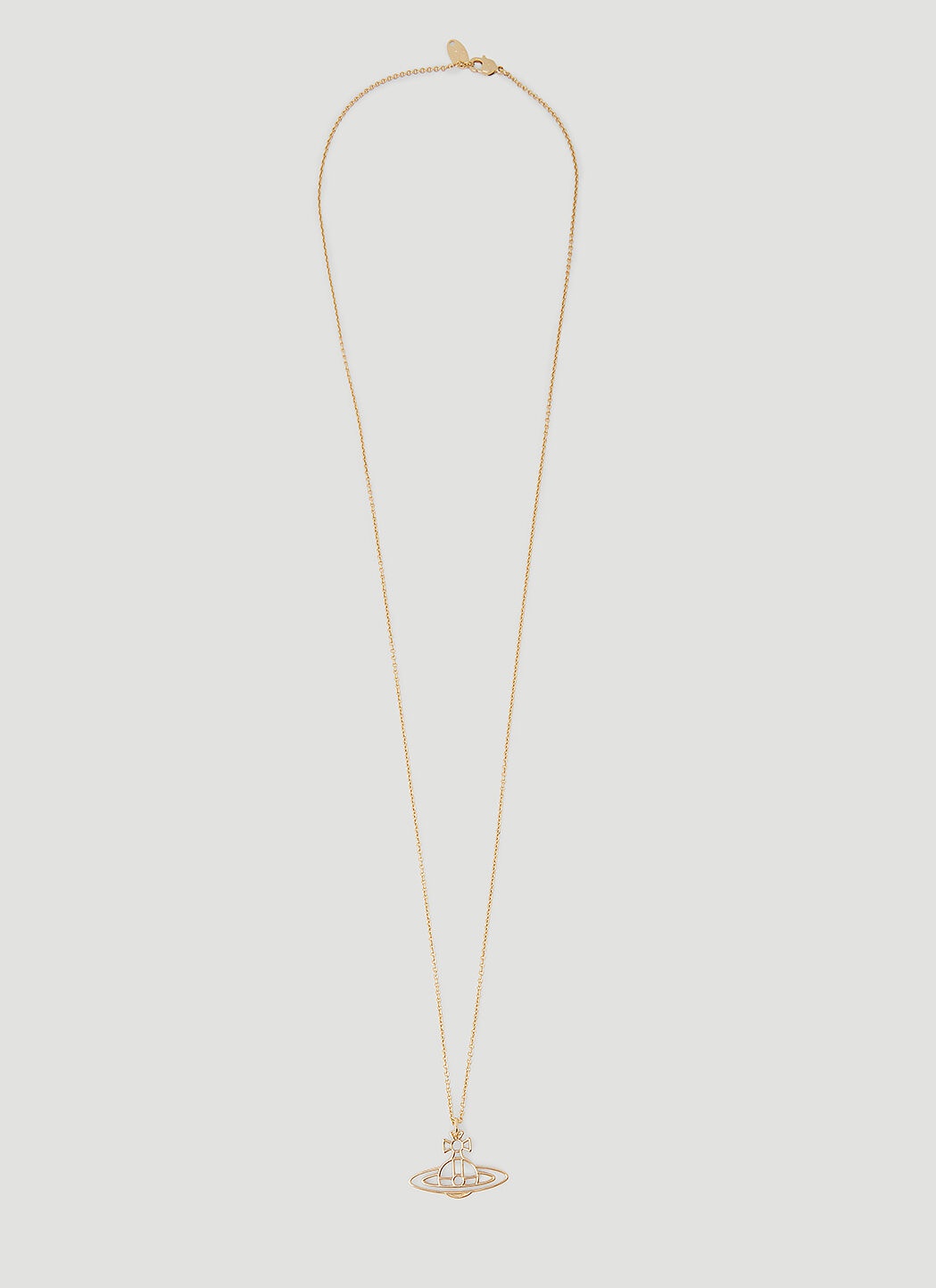 Vivienne Westwood Thin Lines Flat Orb Necklace | REVERSIBLE