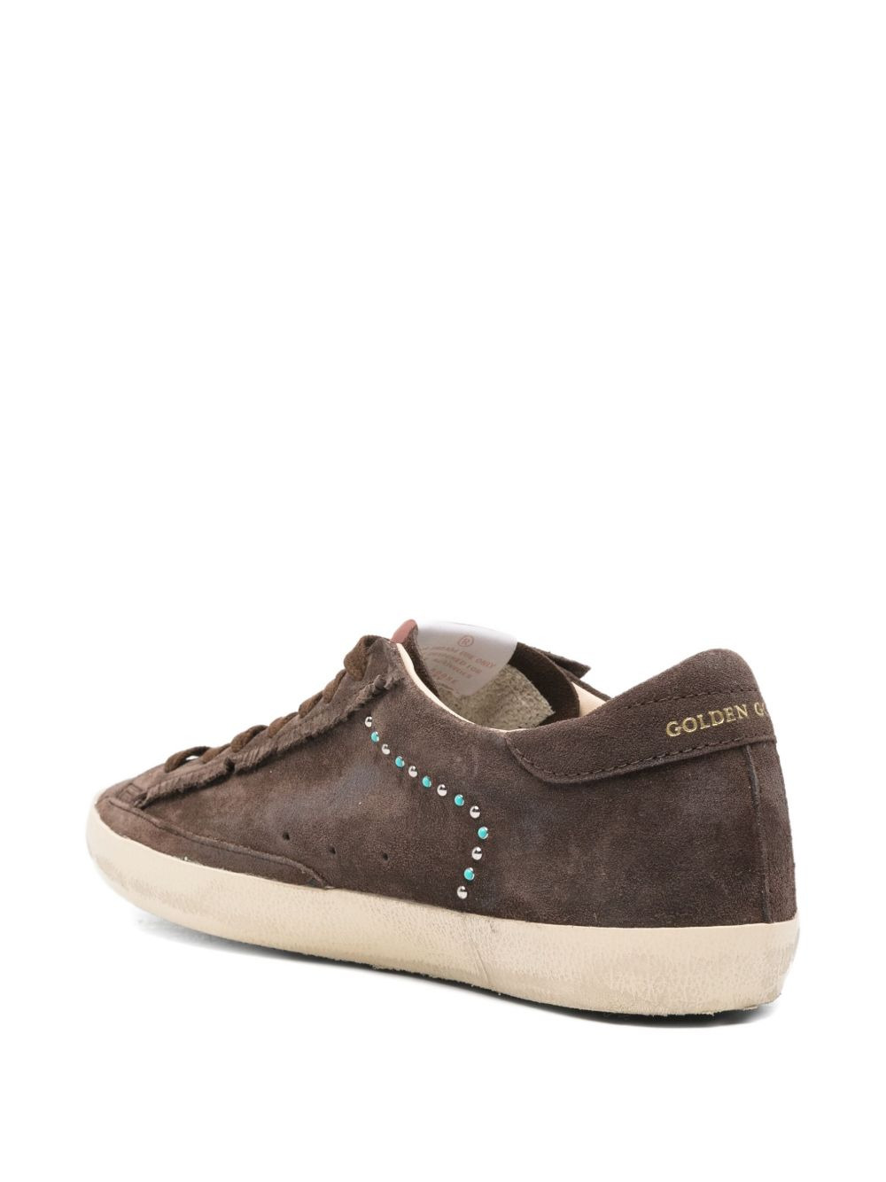 suede studded star sneakers - 3