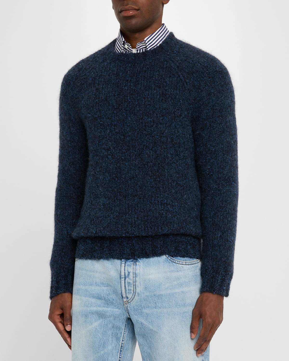 Men's Lofty Wool-Blend Crewneck Sweater - 4