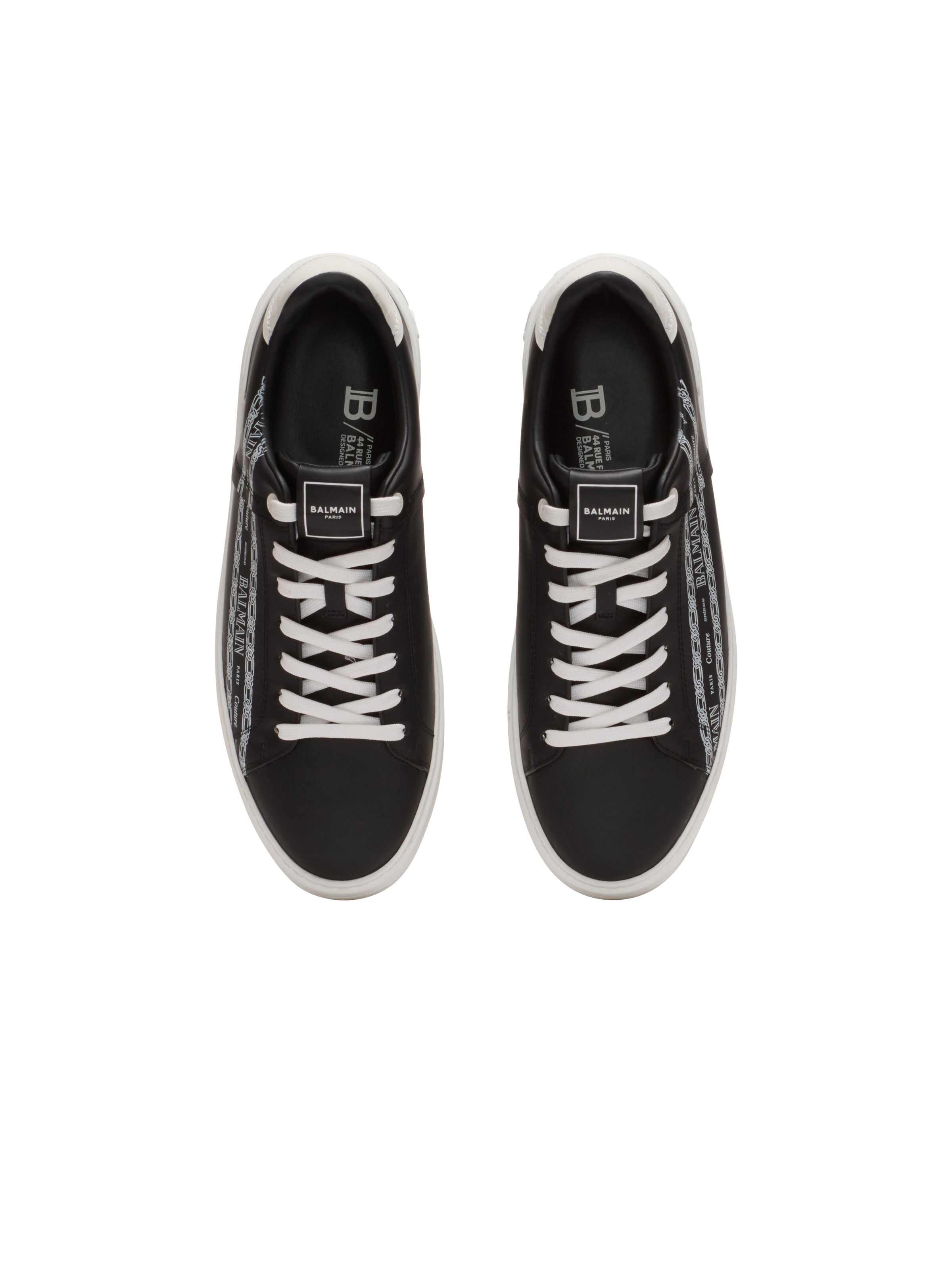 B-Court printed calfskin trainers - 3
