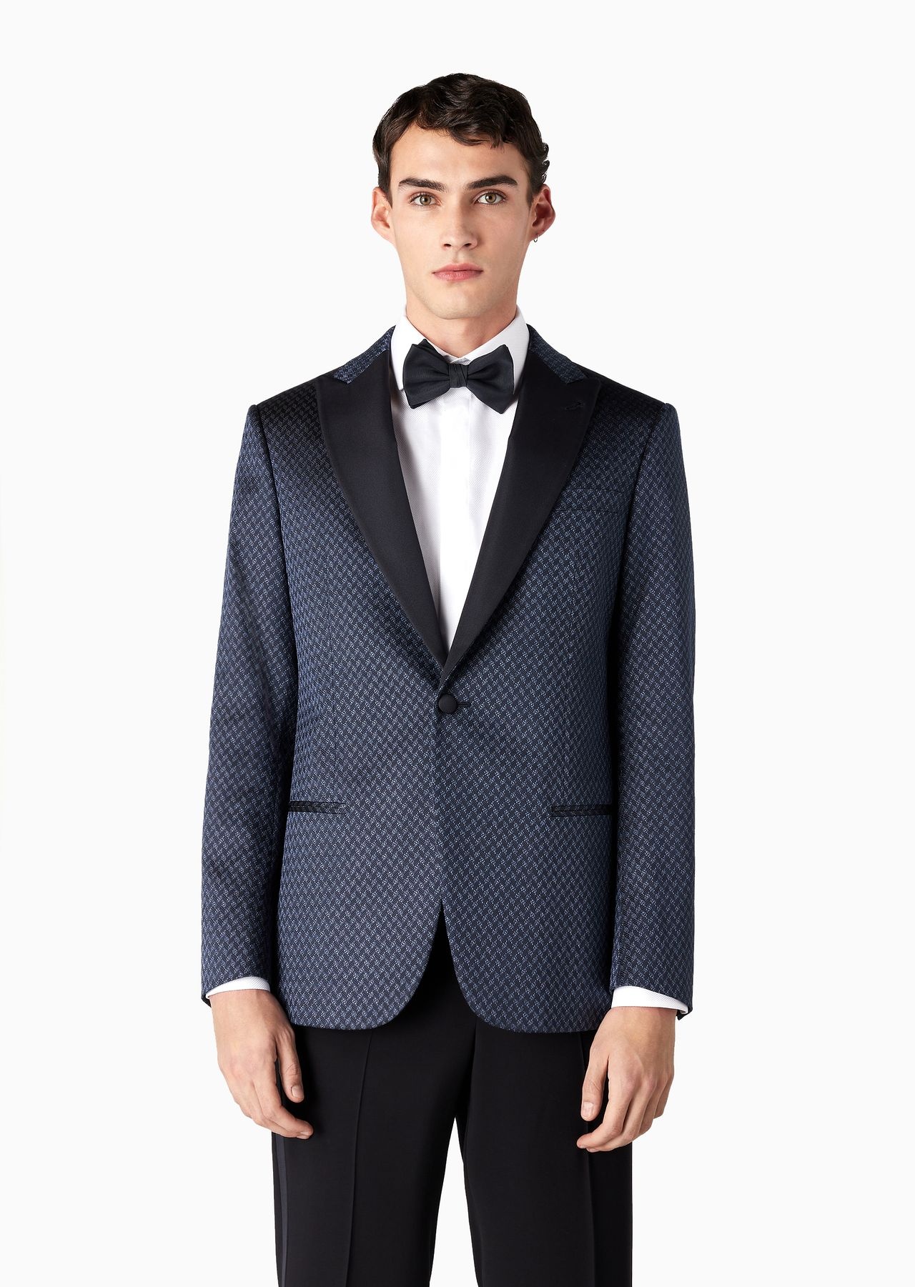 Giorgio’s single-breasted jacket in silk jacquard - 2