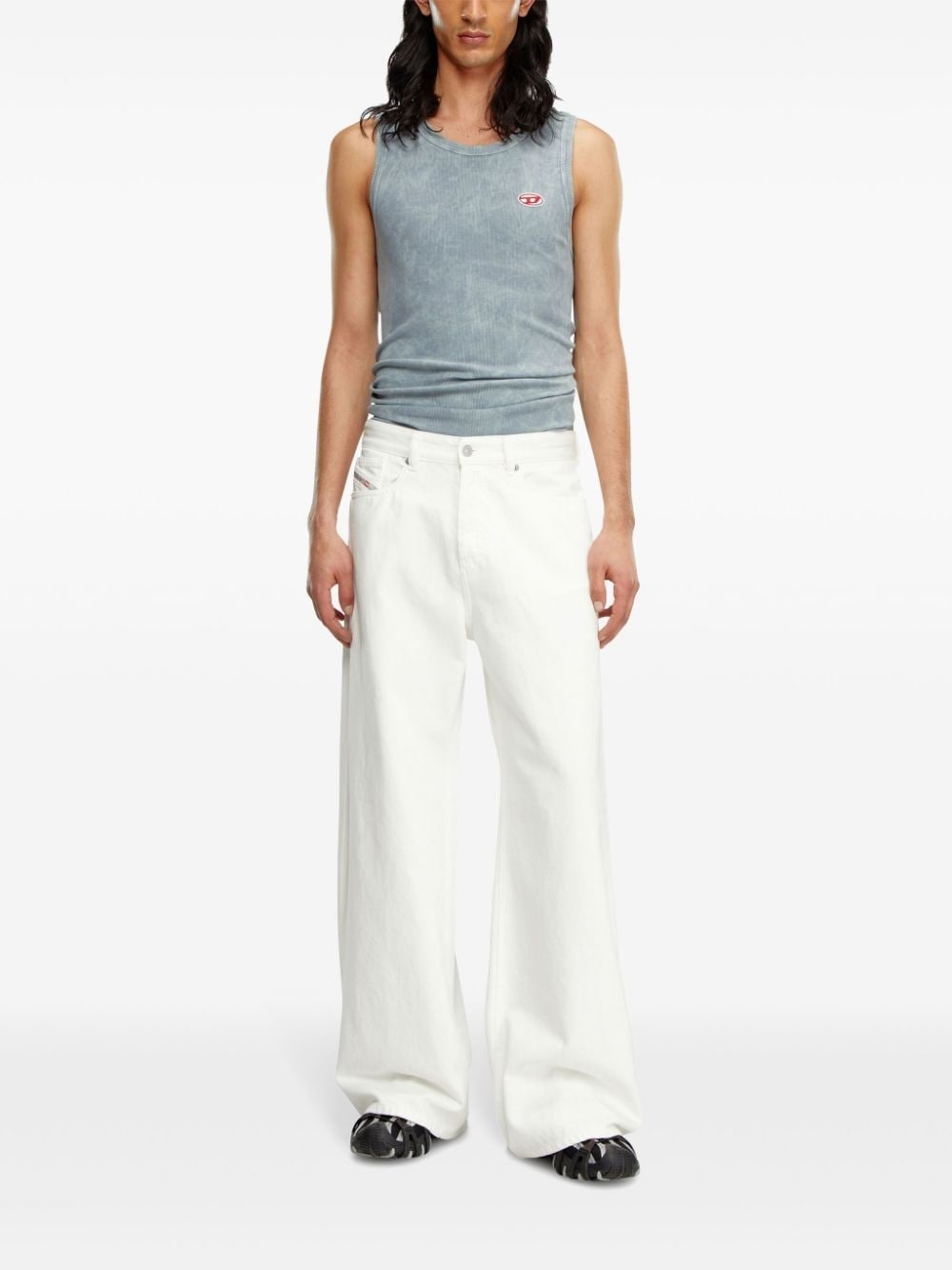 low-rise wide-leg jeans - 3