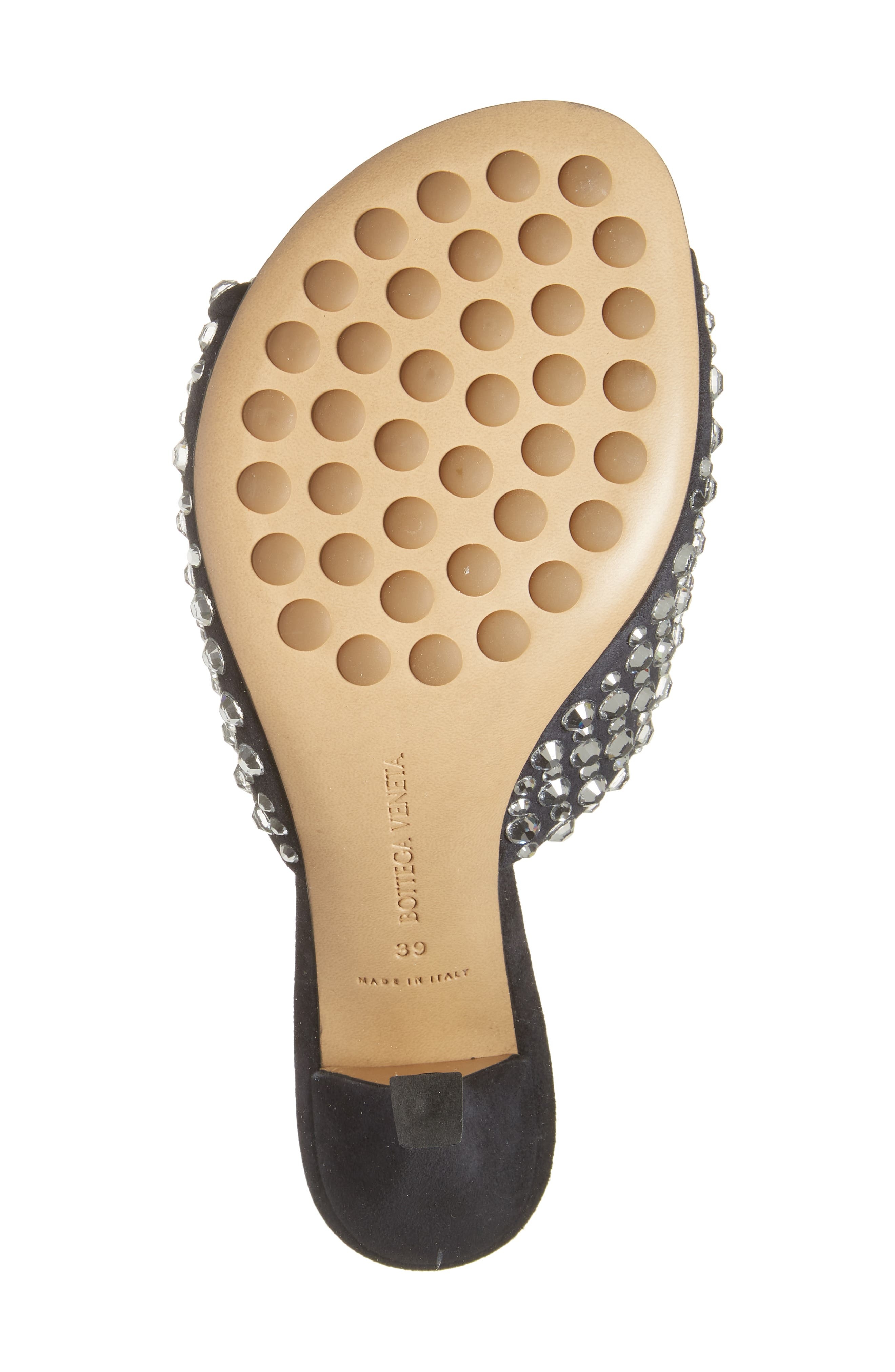 Bottega Veneta Blink Rhinestone Lambskin Suede Sandal (Women)
 in Shadow at Nordstrom - 6