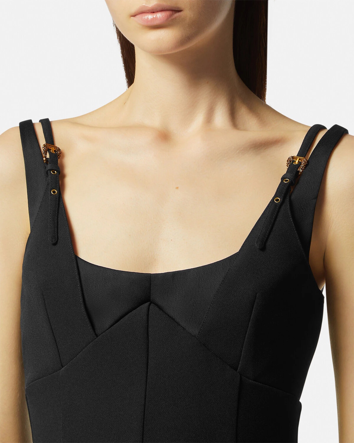 Baroque Buckle Midi Dress - 3
