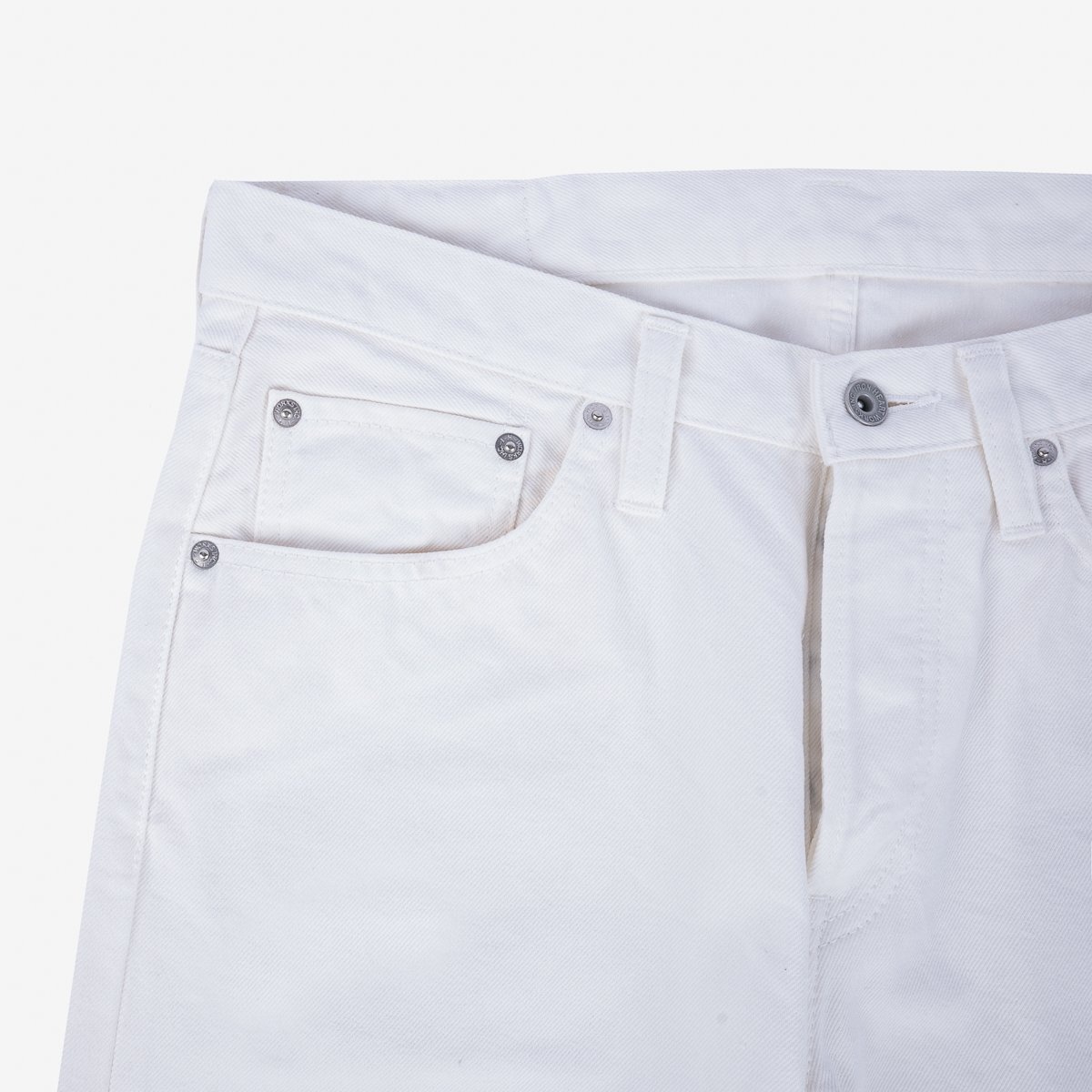 IH-555-WT 13.5oz Denim Super Slim Cut Jeans - White - 6