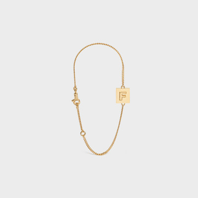 CELINE Alphabet F Bracelet in Brass outlook