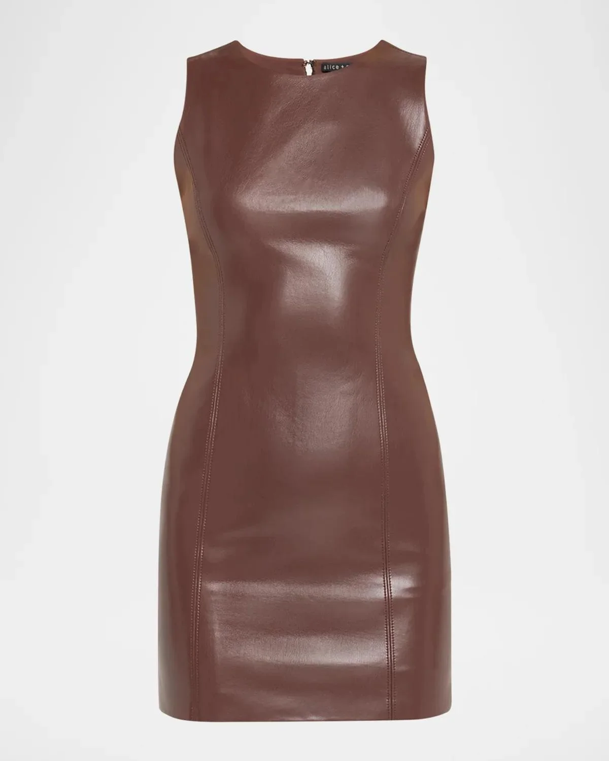 Lena Vegan Leather Mini Dress - 1