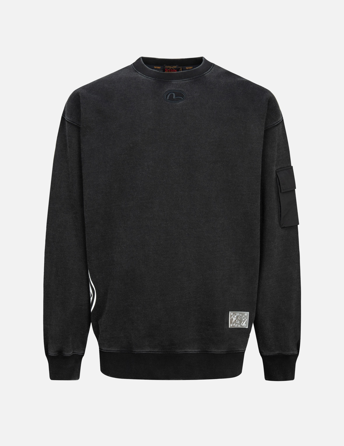 LOGO AND SEAGULL PRINT LOOSE FIT SWEATSHIRT - 2