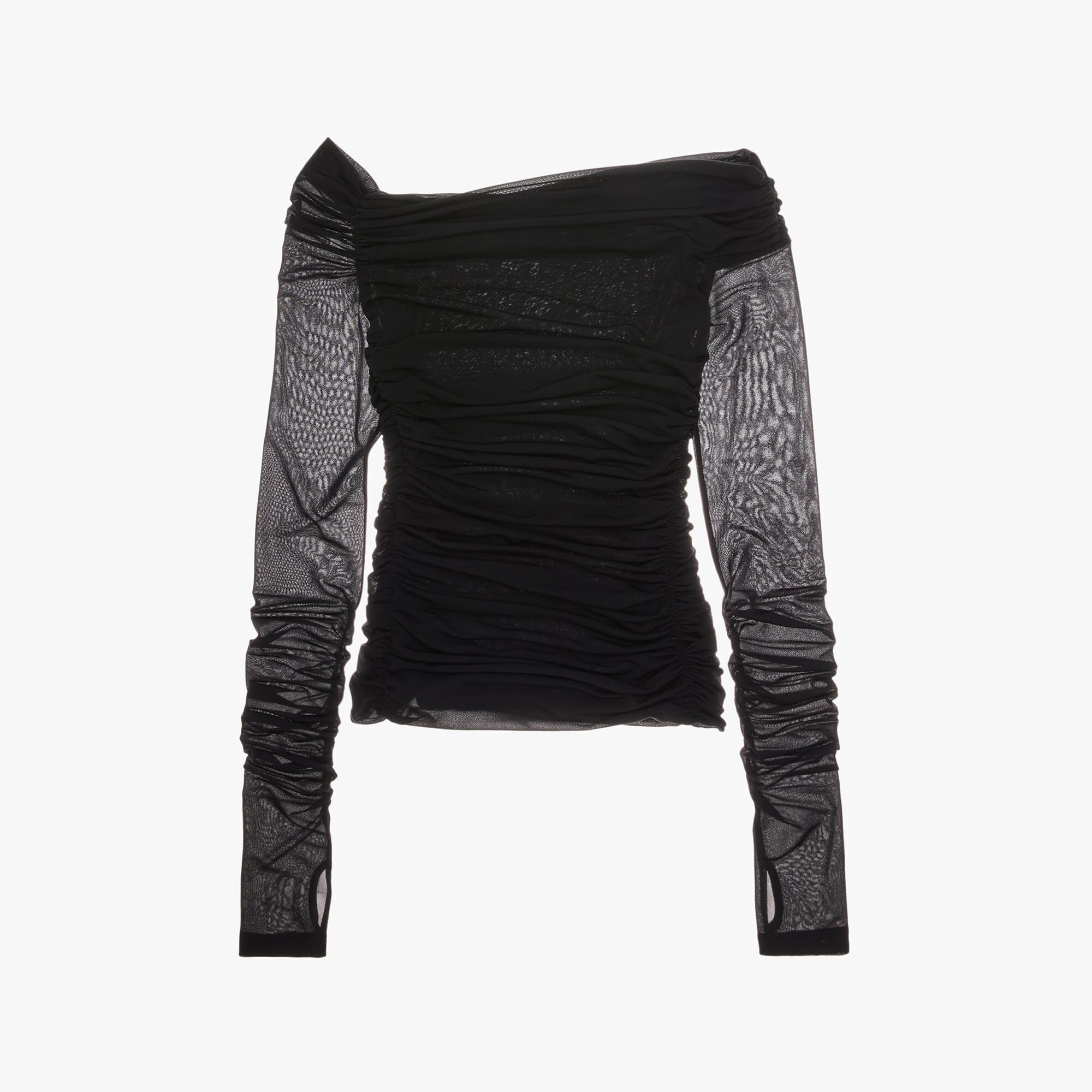 RUCHED OFF-THE-SHOULDER TOP - 1