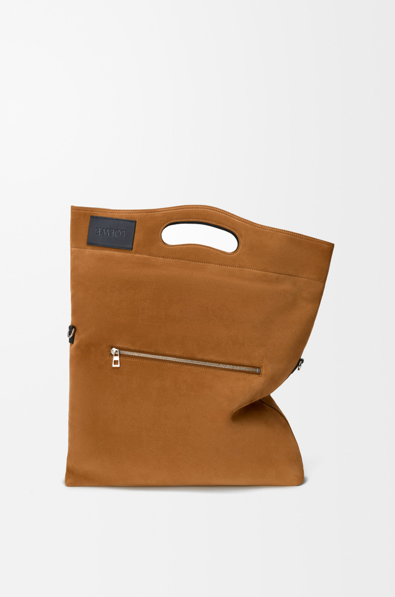 Bob folded tote in suede 5