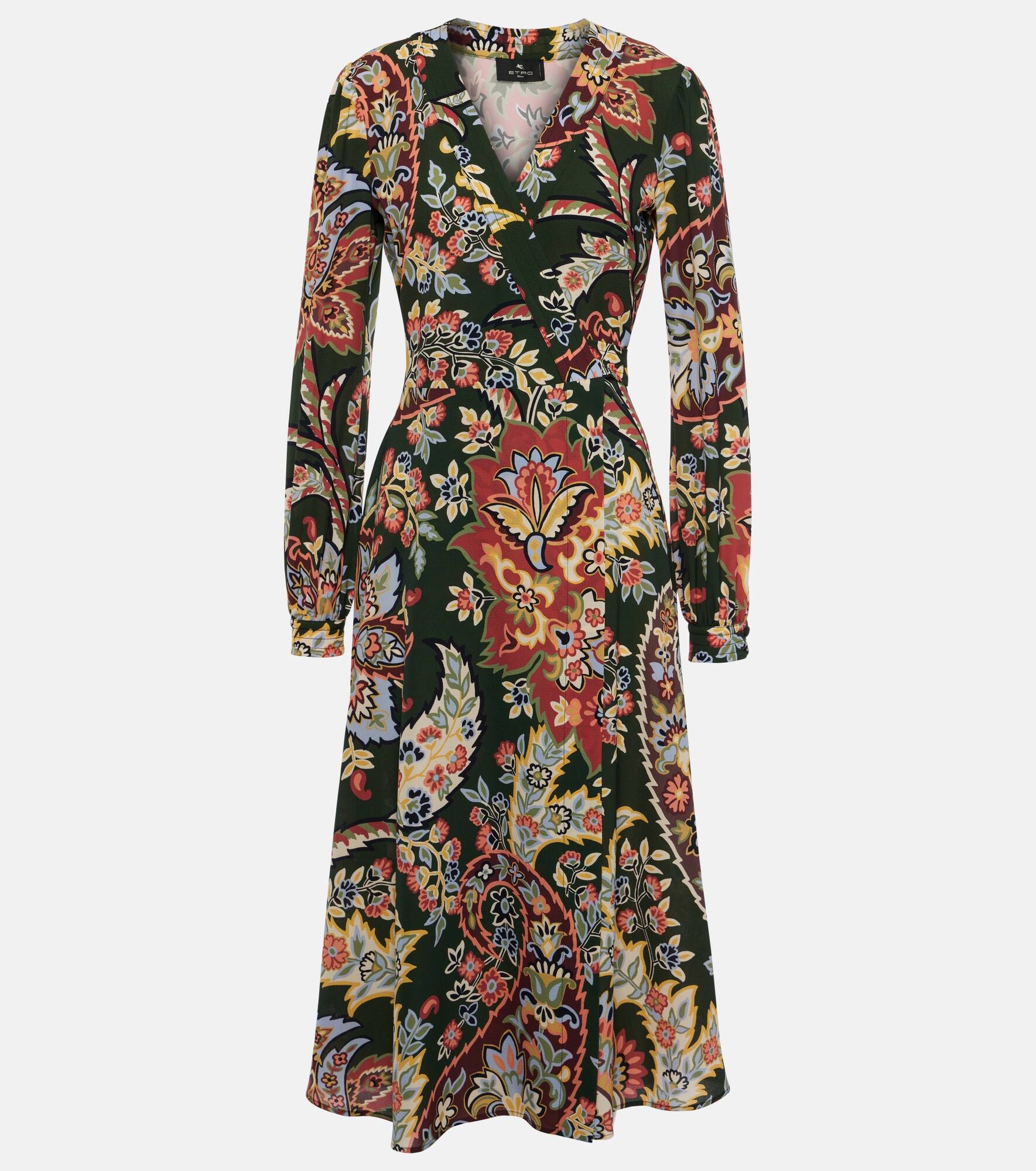 Printed wrap dress - 1