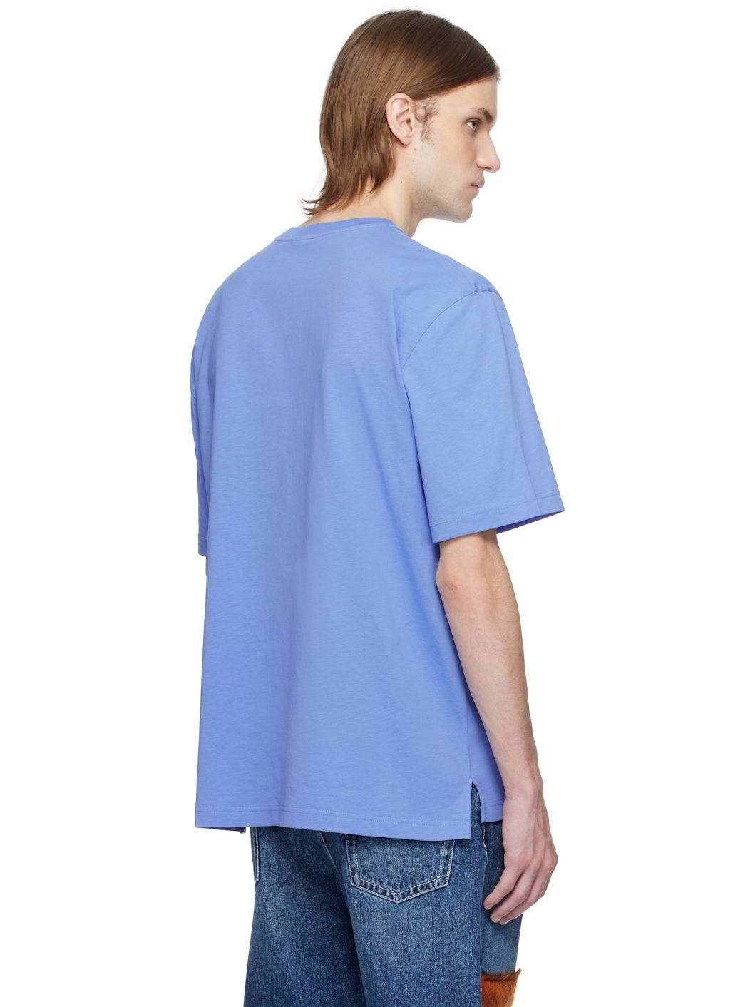 Blue 'Marni' Caos Logo T-shirt - 3