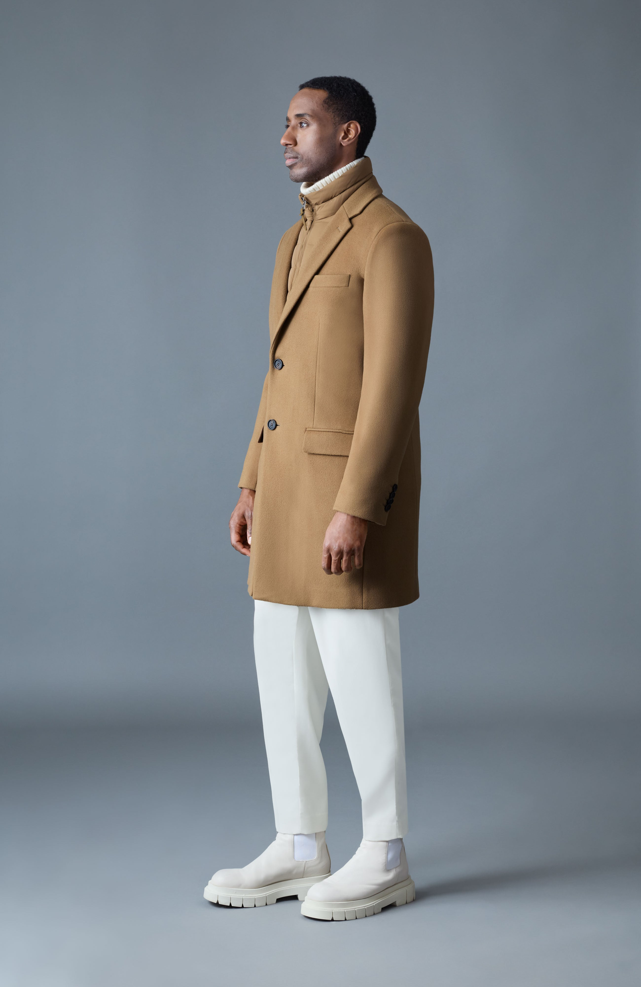 SKAI-SLB 3-in-1 wool coat with removable down liner - 3