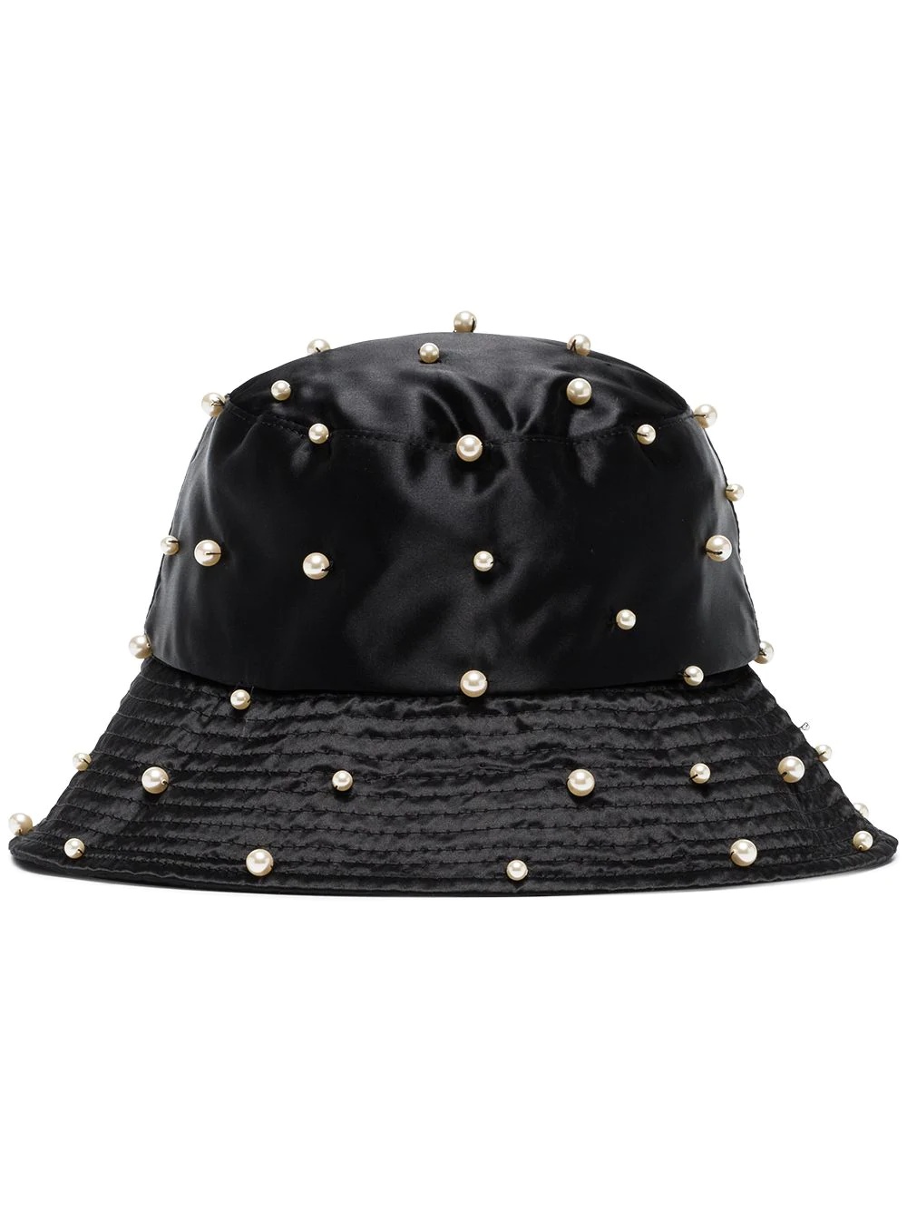 Mallorie pearl-embellished bucket hat - 1