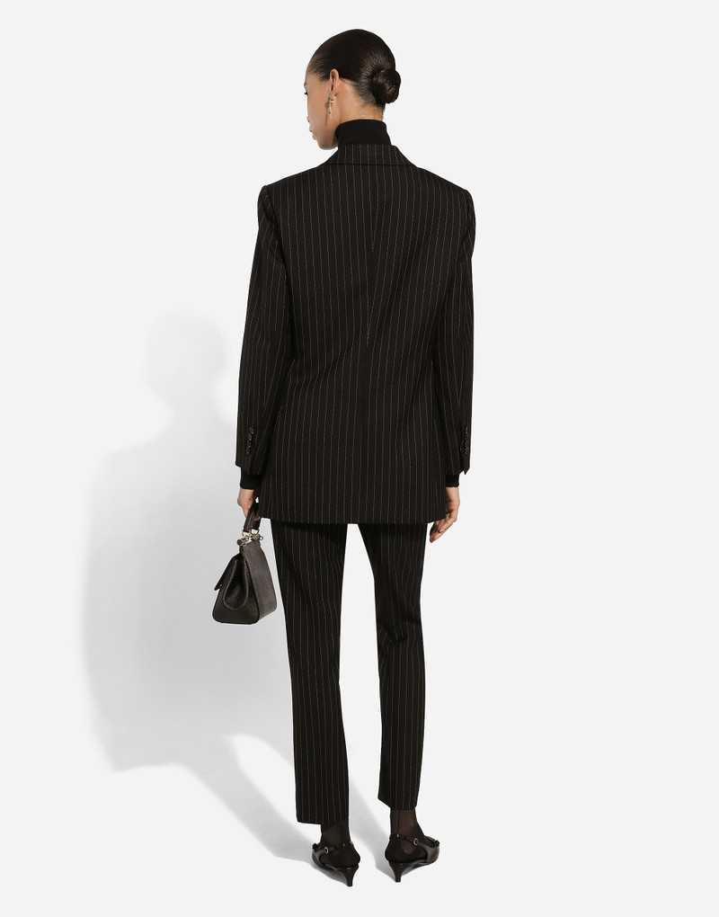 Tailored pinstripe wool pants 3