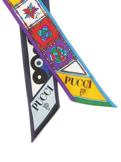 PUCCI Iride Festa-print silk scarf outlook