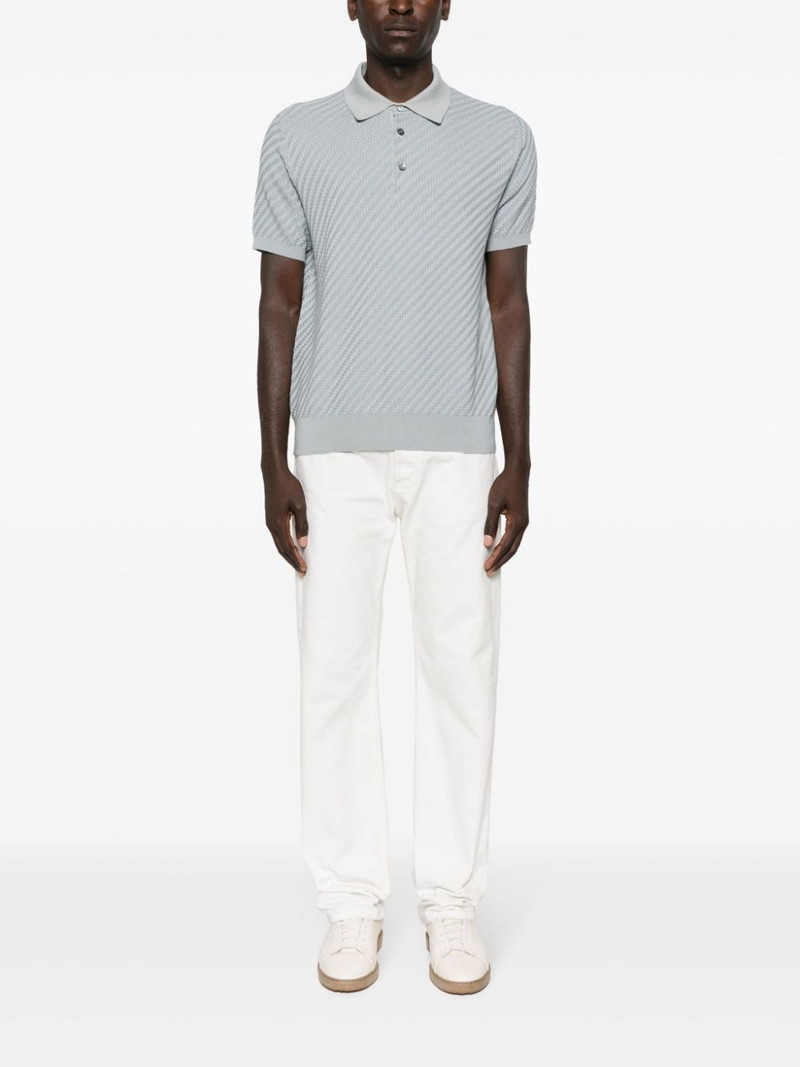Brioni short-sleeves interlock polo shirt outlook