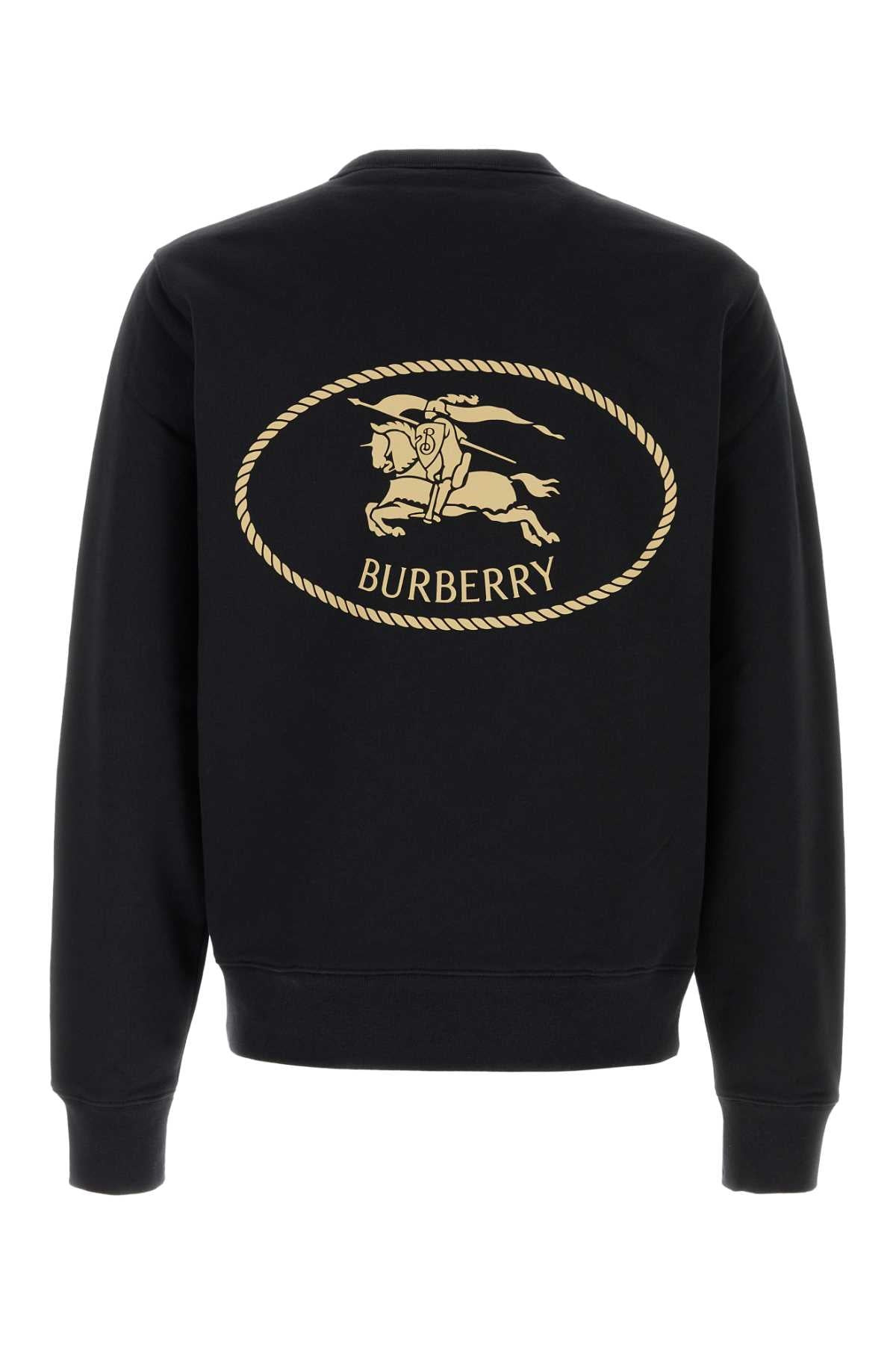 Burberry Men Black Cotton Sweatshirt - 2