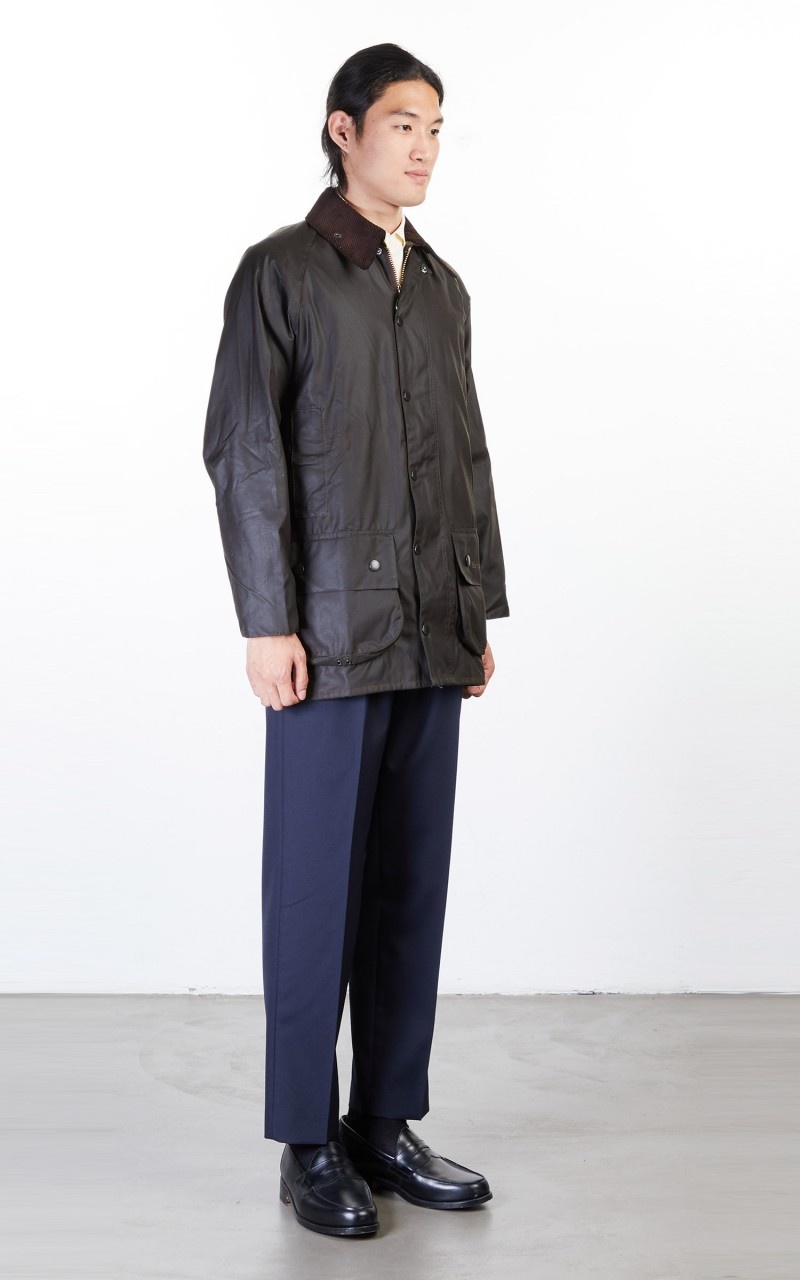 BEAUFORT WAX JACKET OLIVE - 4