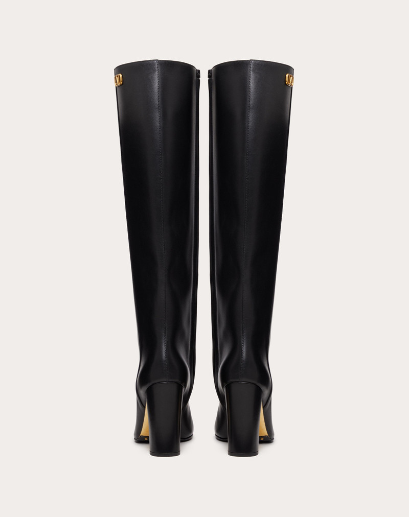 VALENTINO GARAVANI GOLDEN WALK CALFSKIN BOOTS 95MM 3